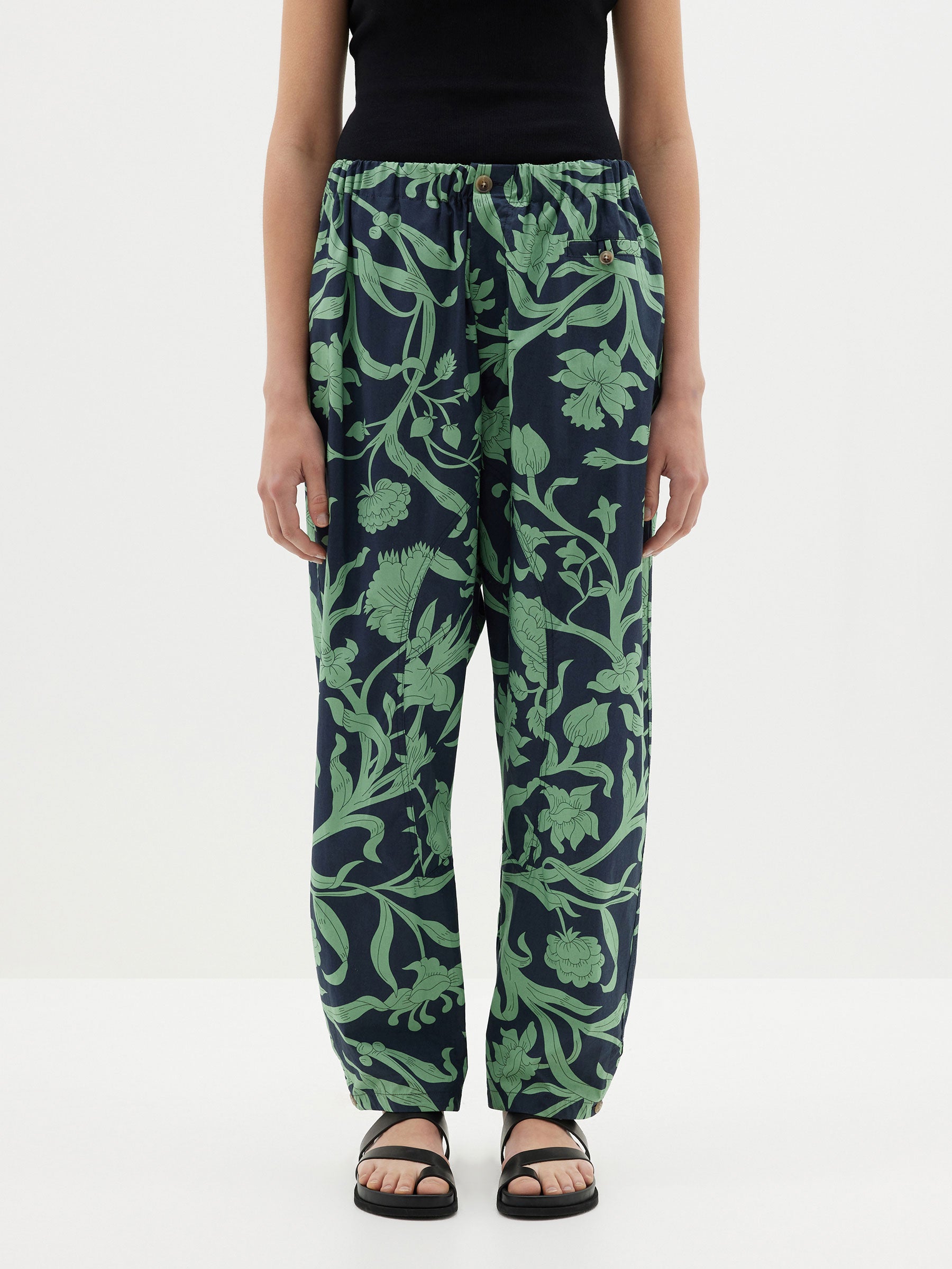 printed voluminous pant