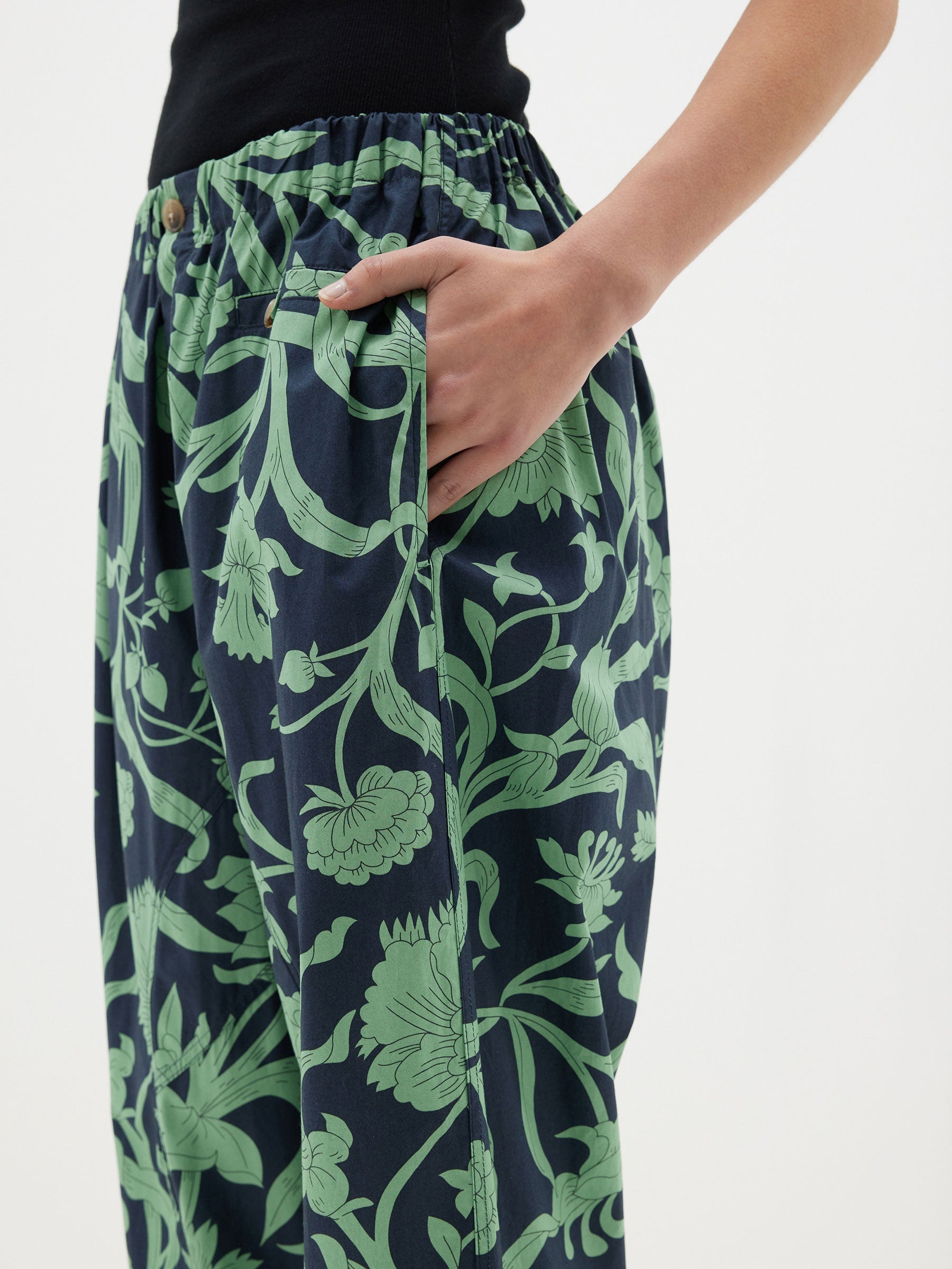 printed voluminous pant
