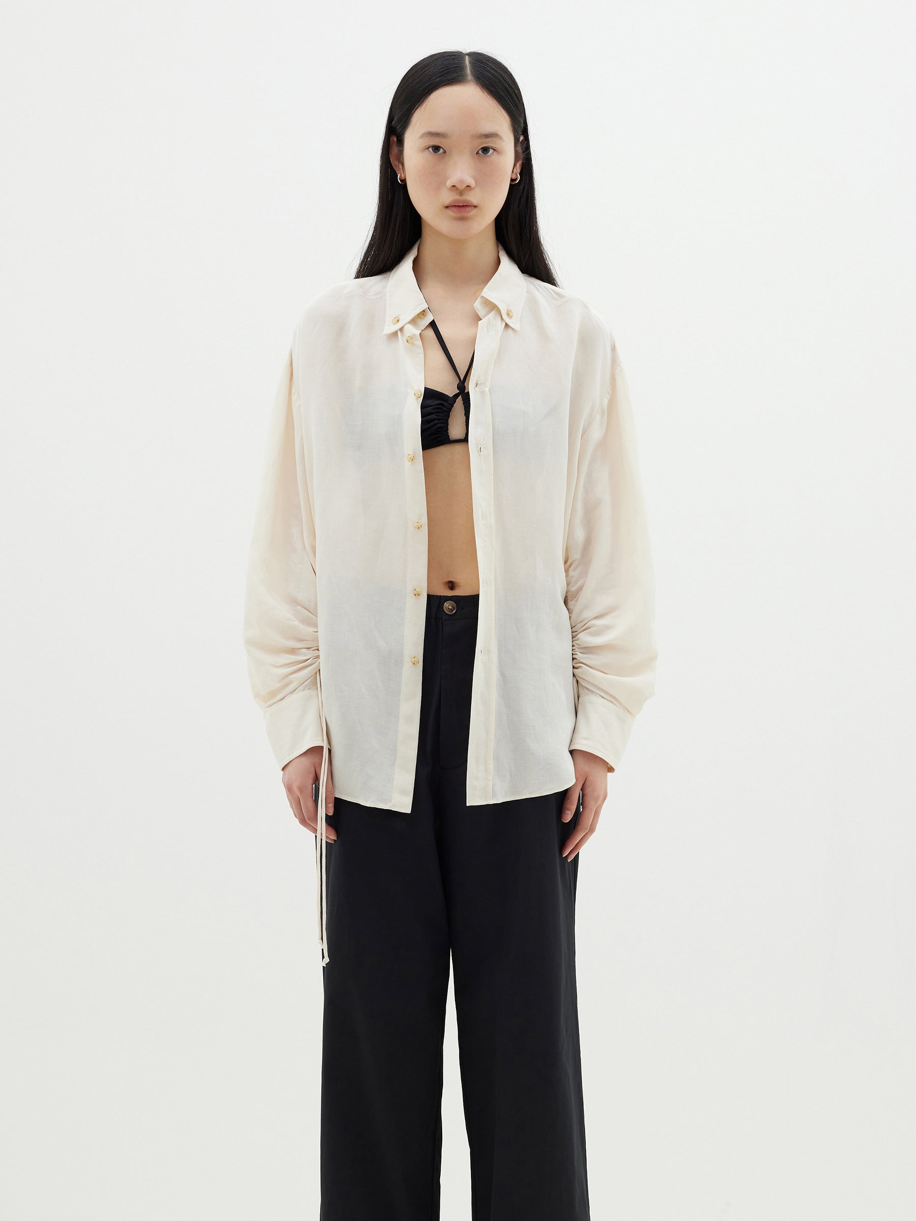 viscose linen weekend shirt