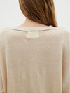 cotton linen fine knit t shirt