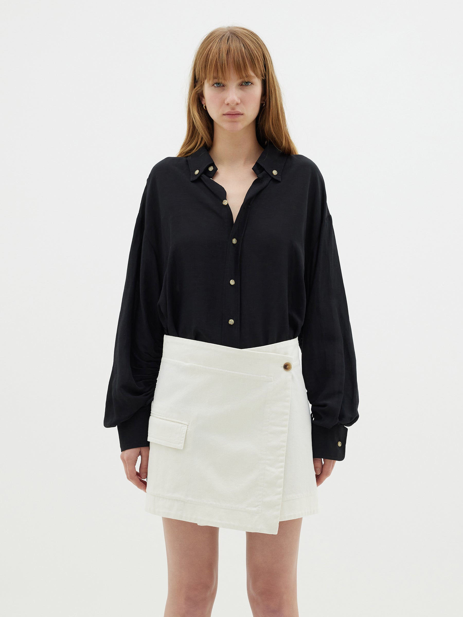 viscose linen weekend shirt
