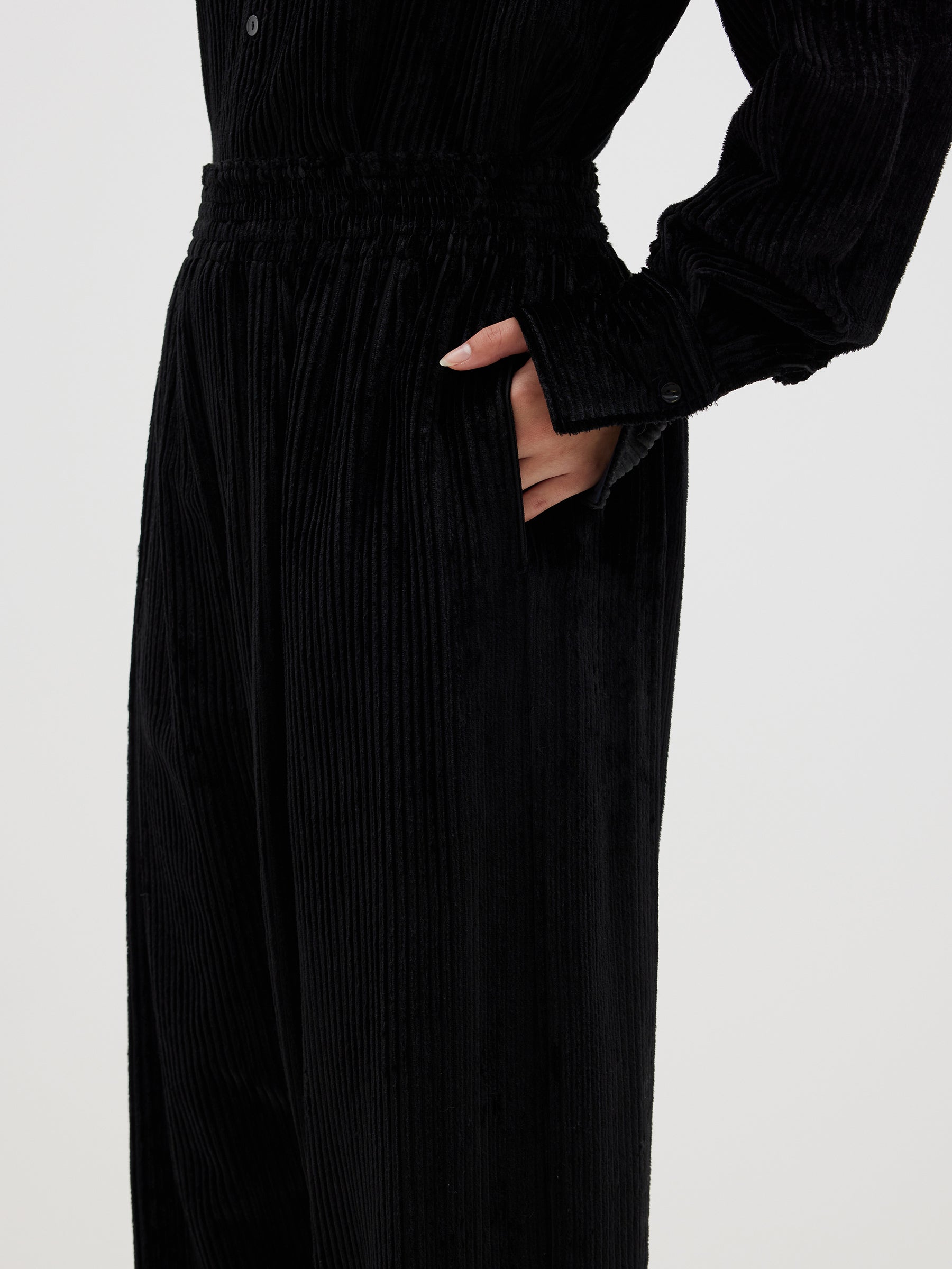 viscose cord pull on pant