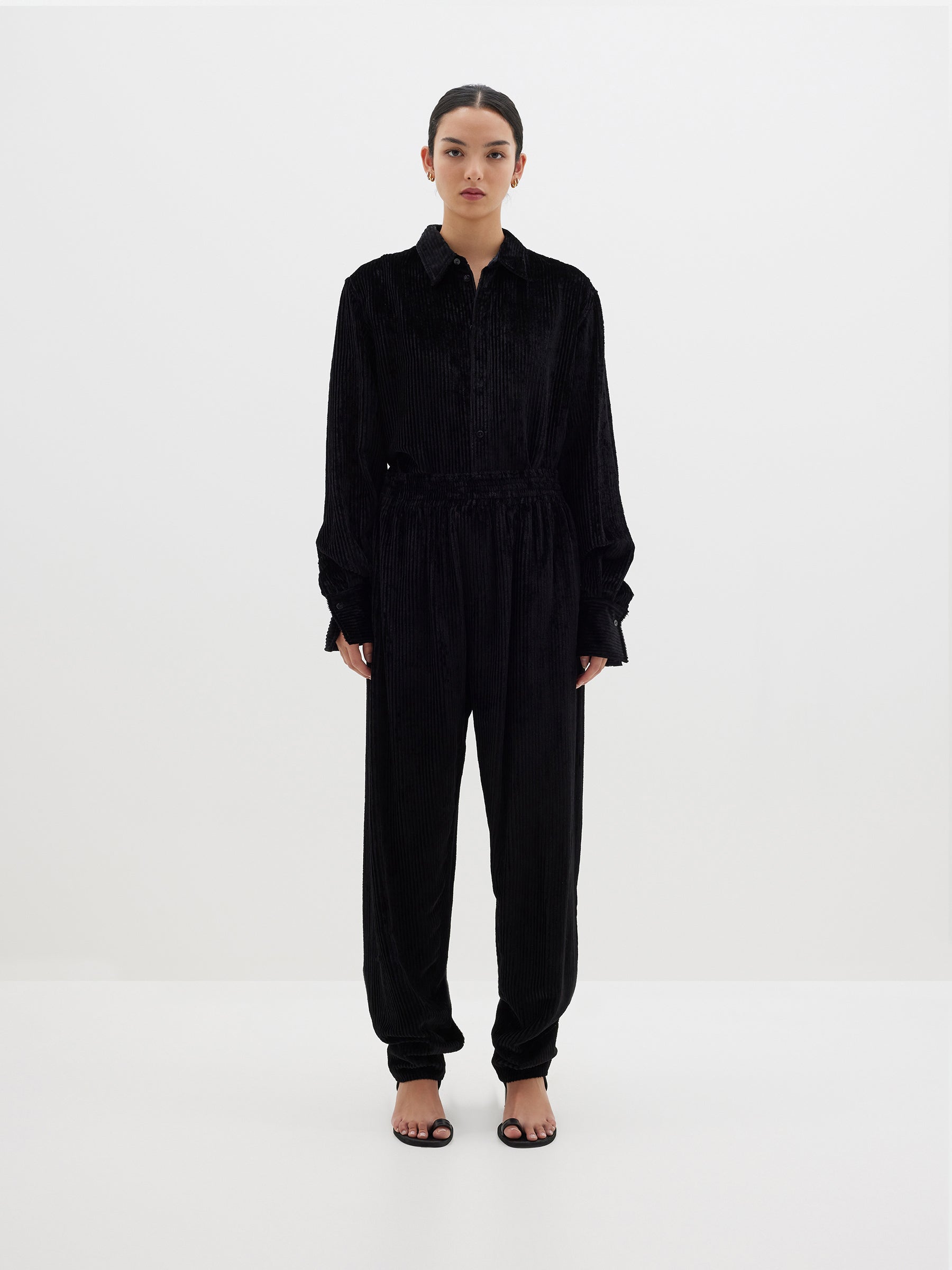 viscose cord pull on pant