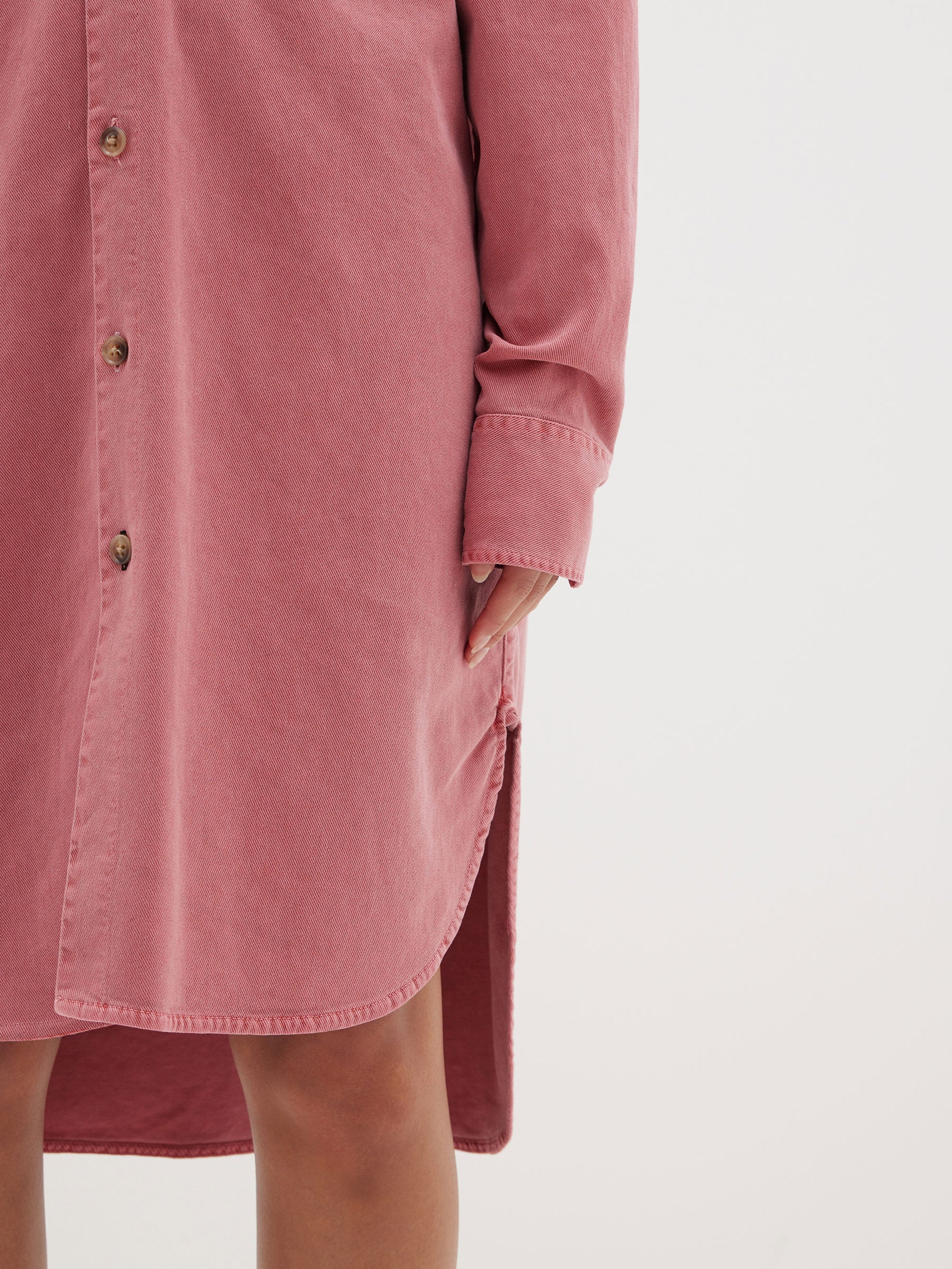 brushed cotton shirt dress