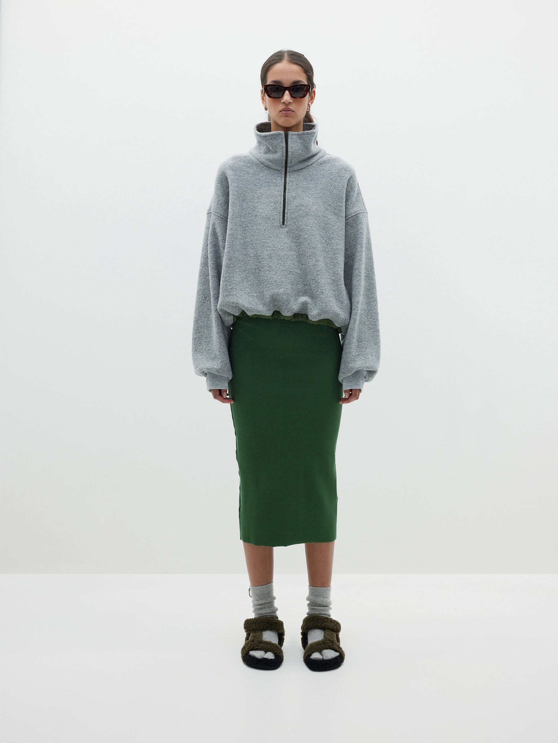 woollen popover jacket