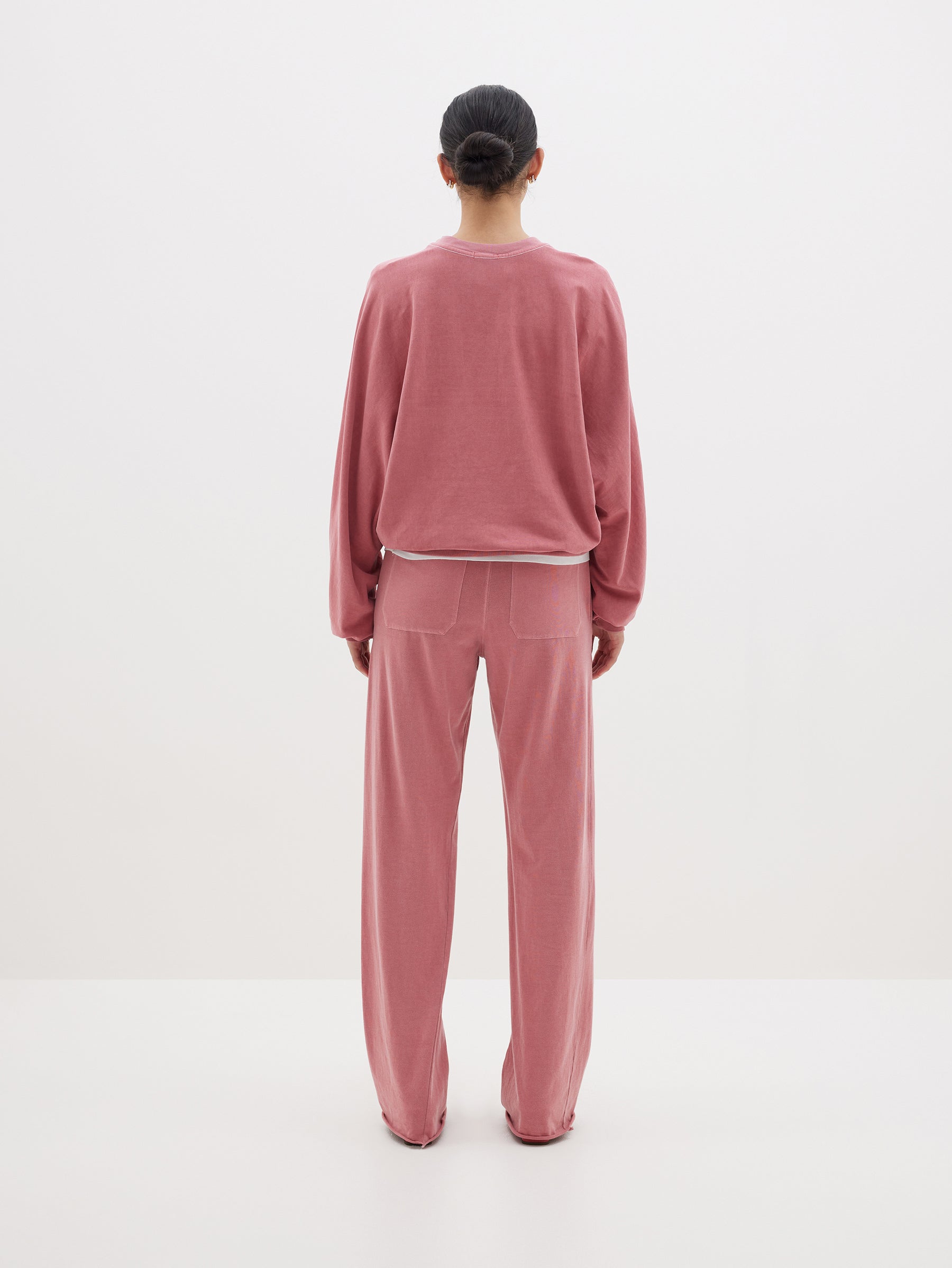 pigment dye double jersey sweat