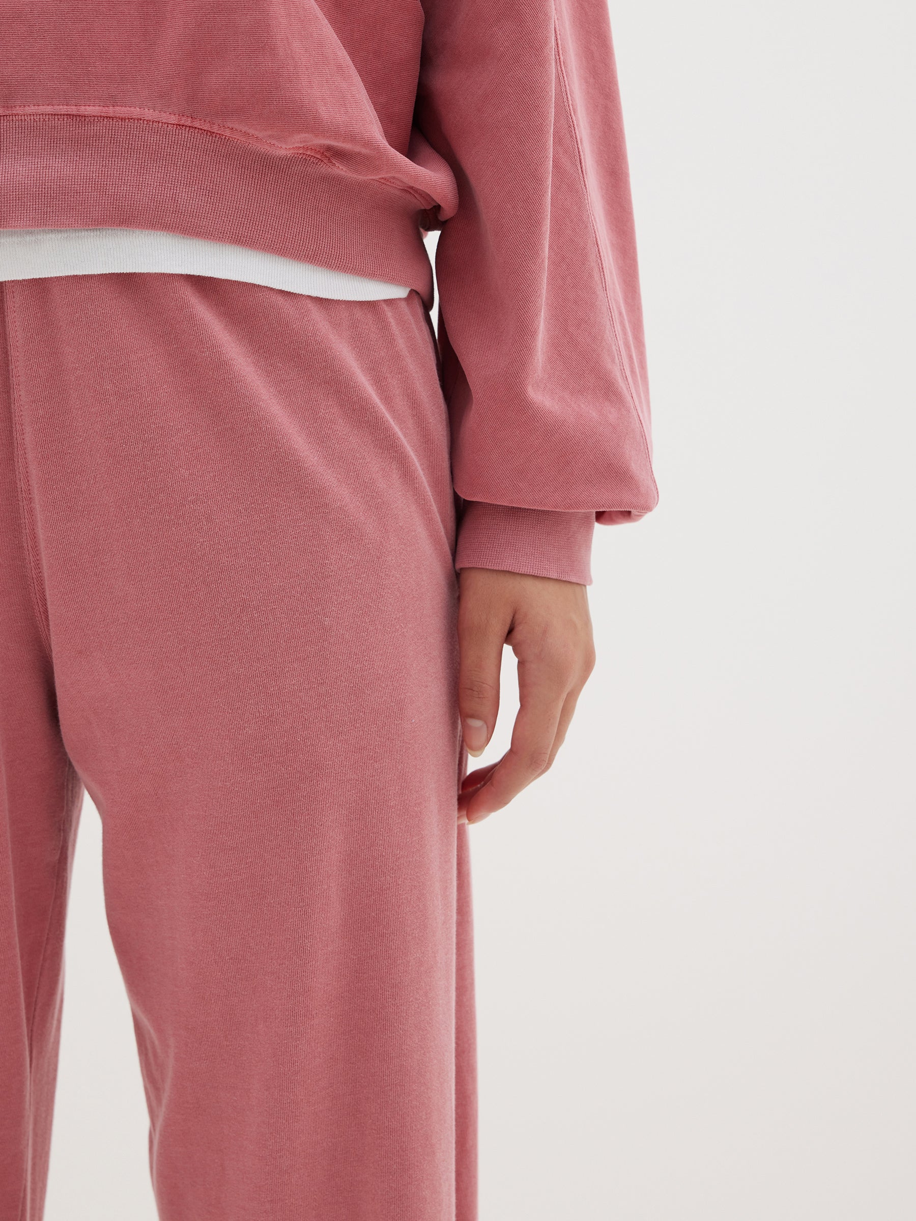 pigment dye double jersey sweat