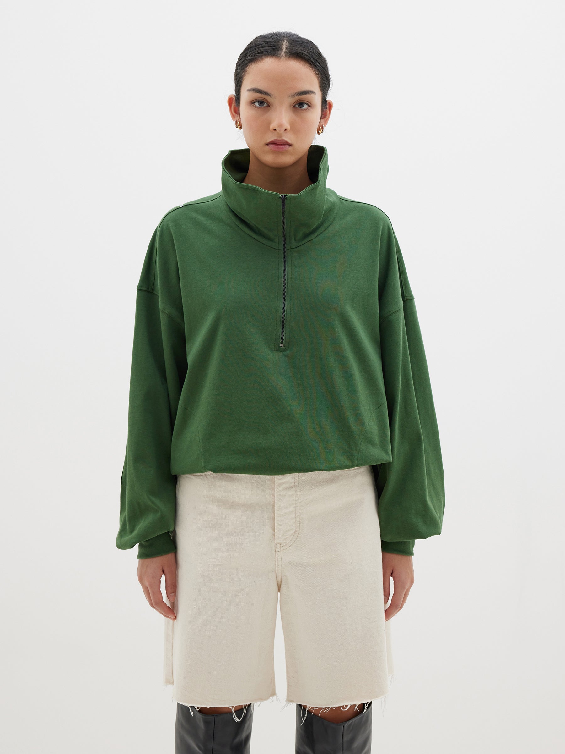 double jersey popover sweat