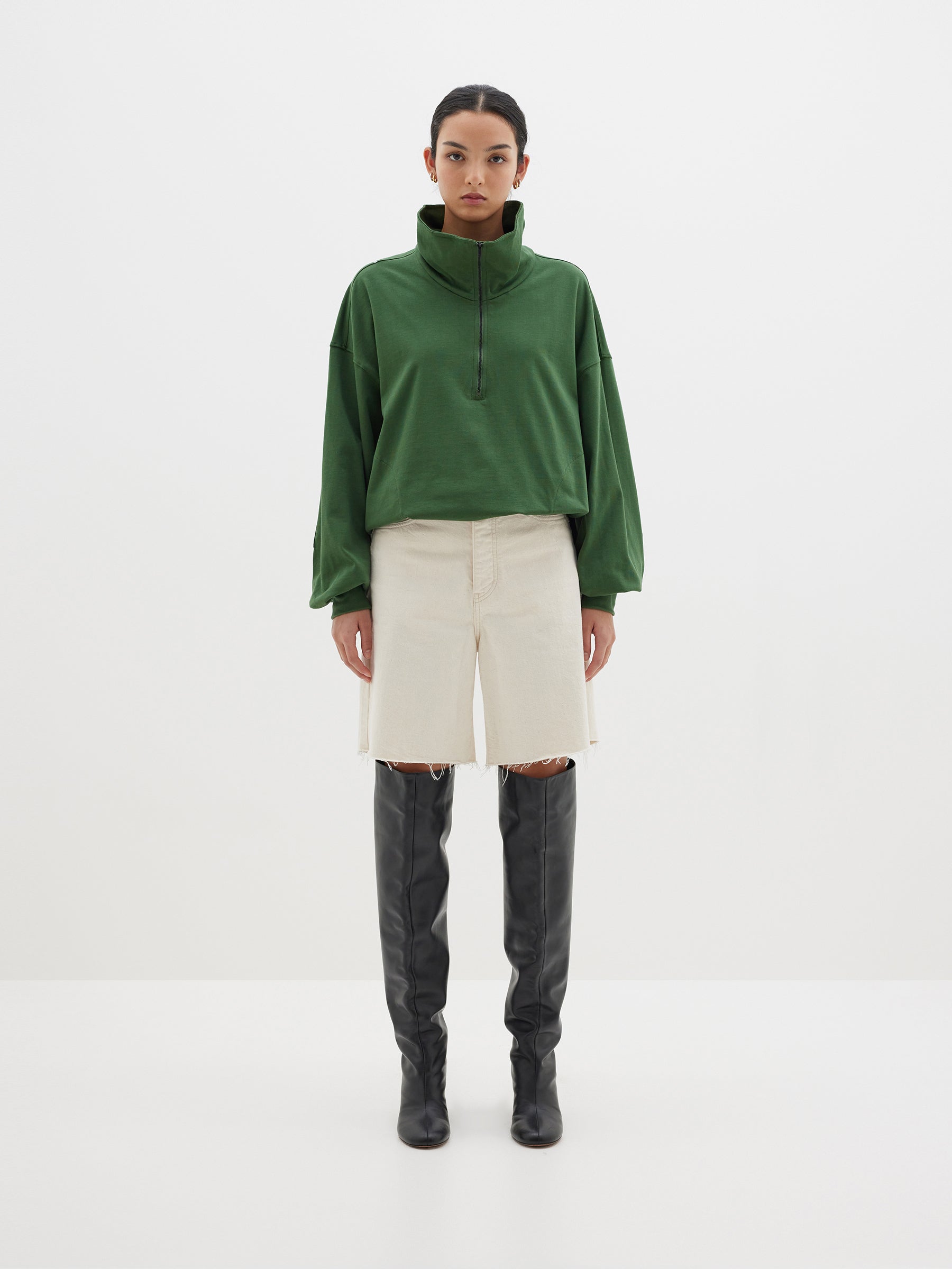 double jersey popover sweat
