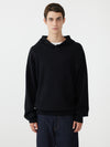 cotton hooded compact knit