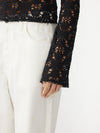 long sleeve lace top