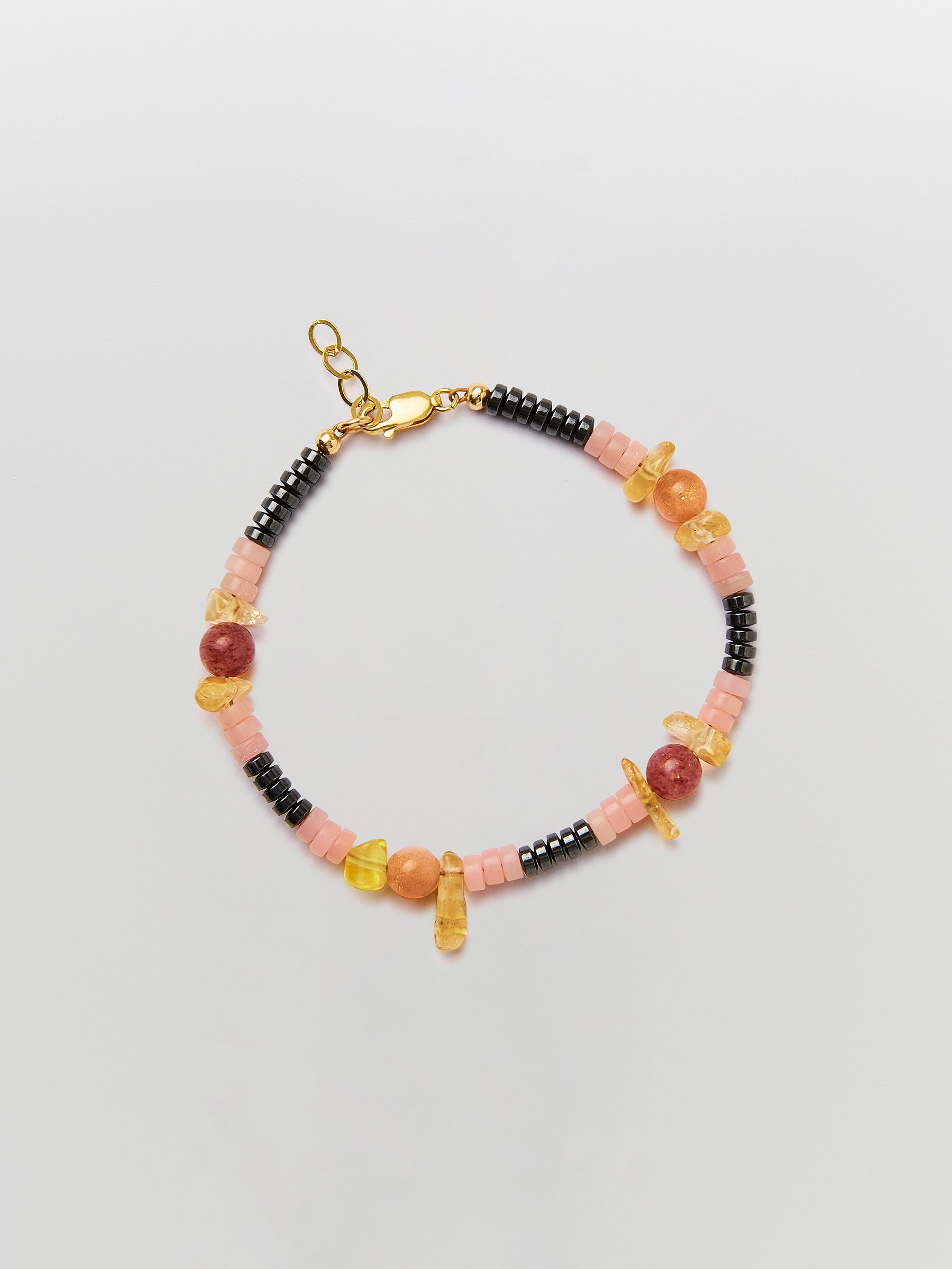 pigna aventurine and pearl bracelet