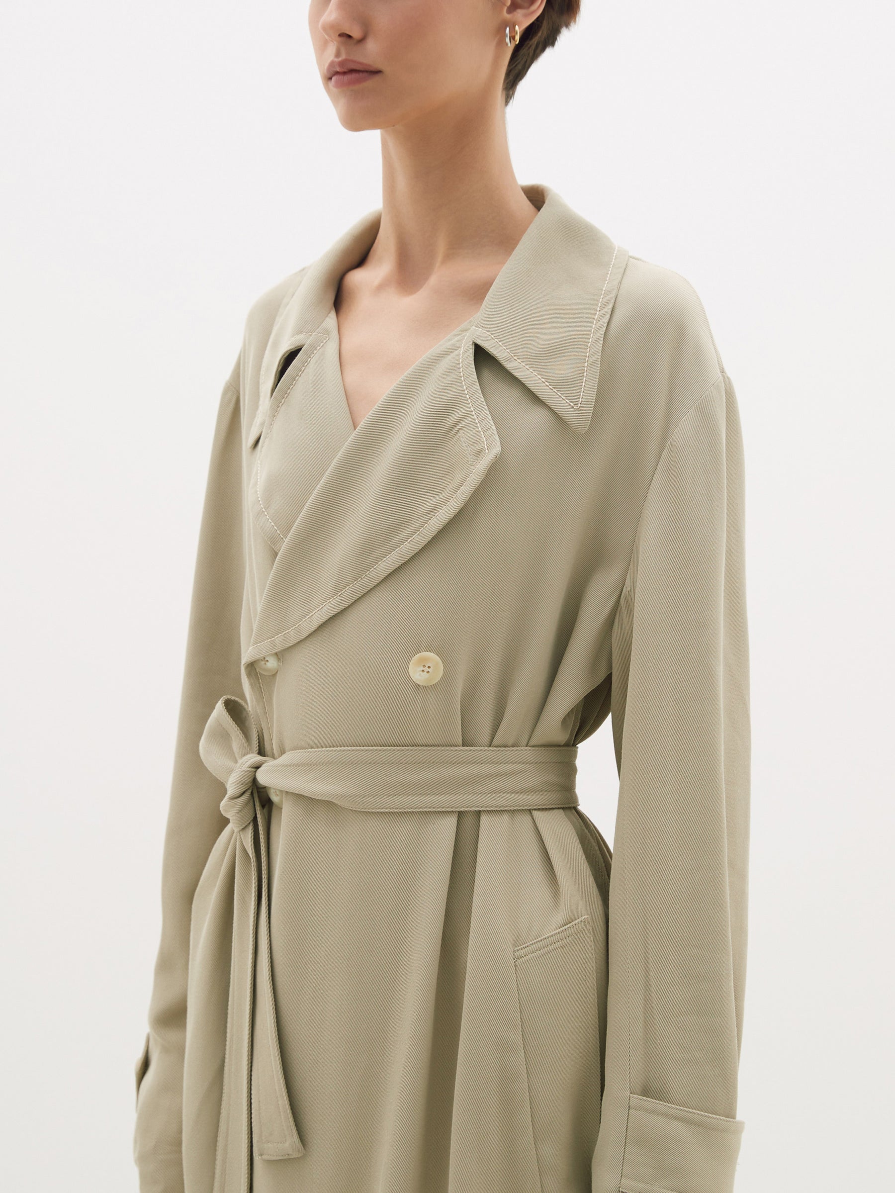 viscose traditional trench