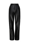 high rise leather pant