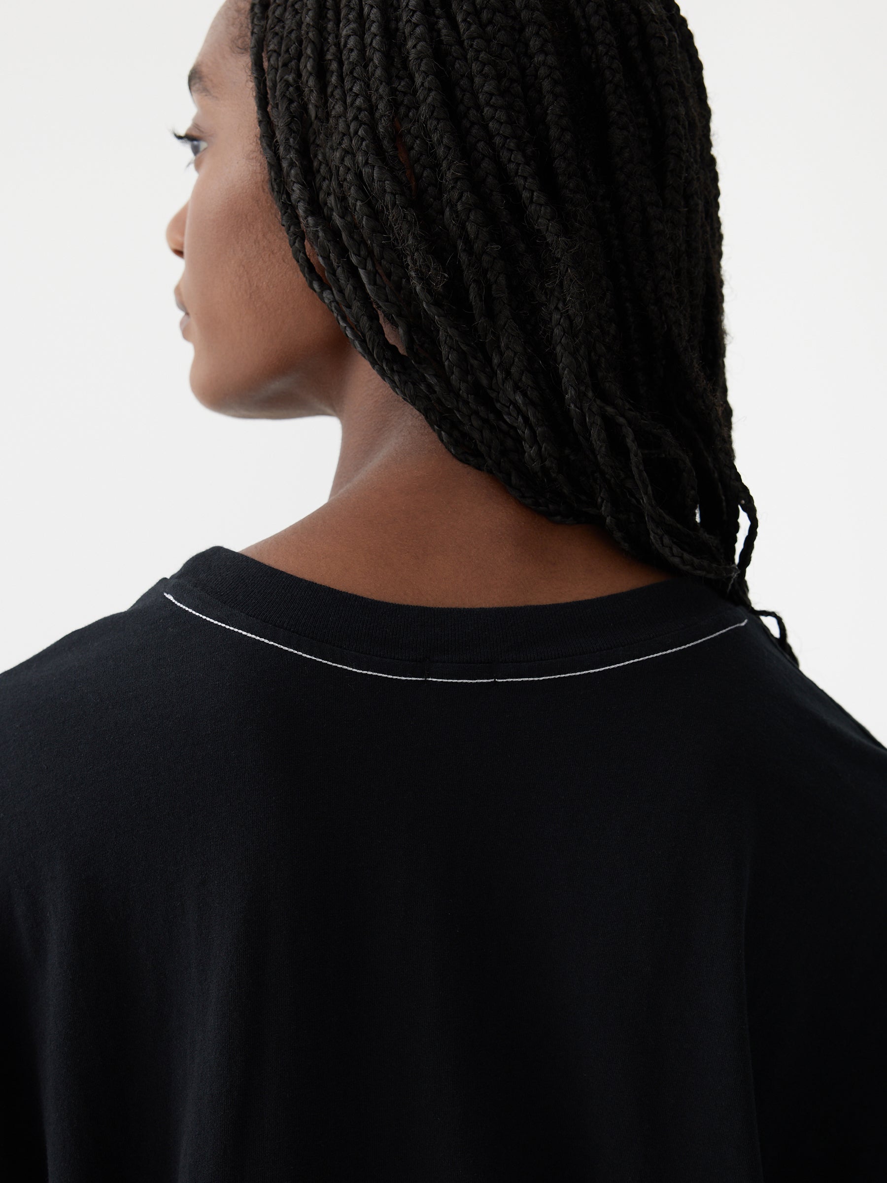 cropped boxy short sleeve t.shirt