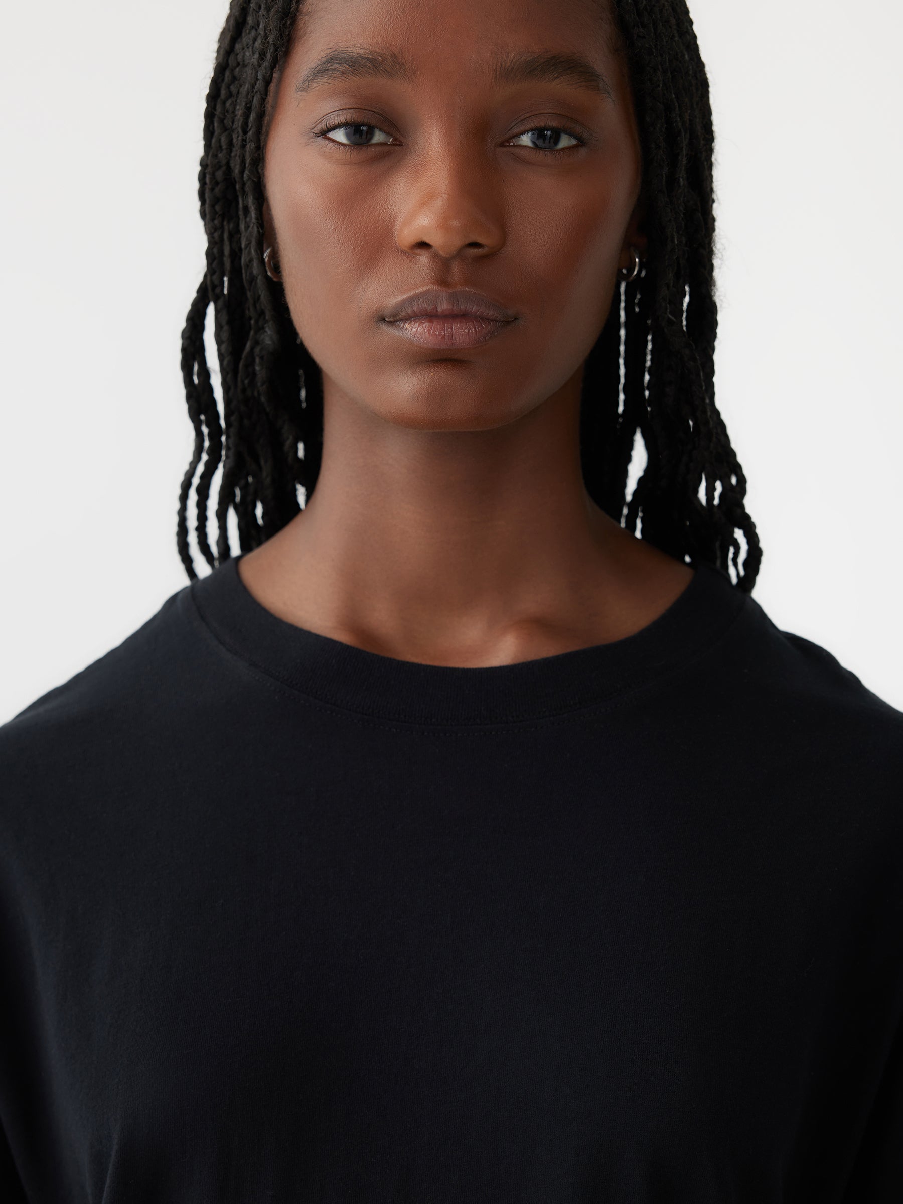 cropped boxy short sleeve t.shirt