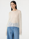 superfine mohair cropped knit