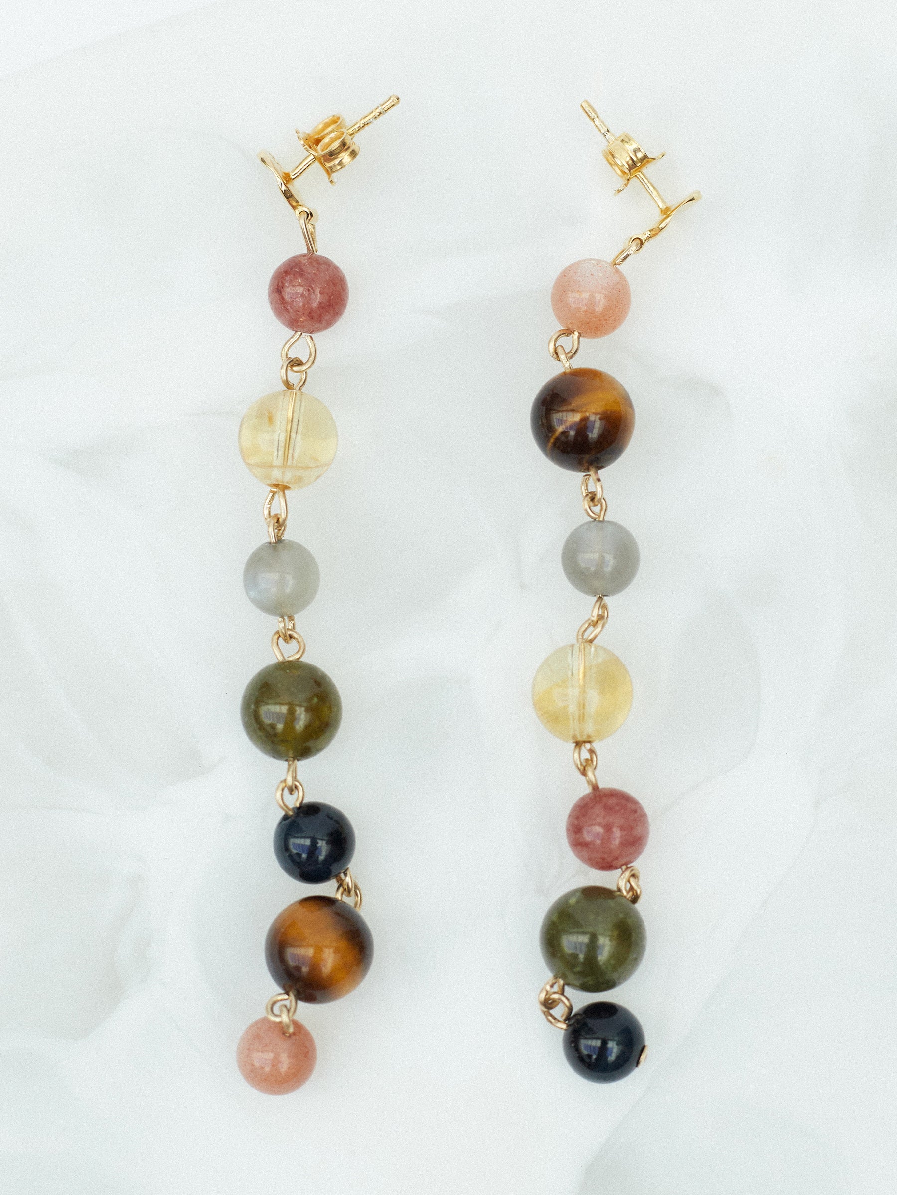 pigna sphere drop earrings