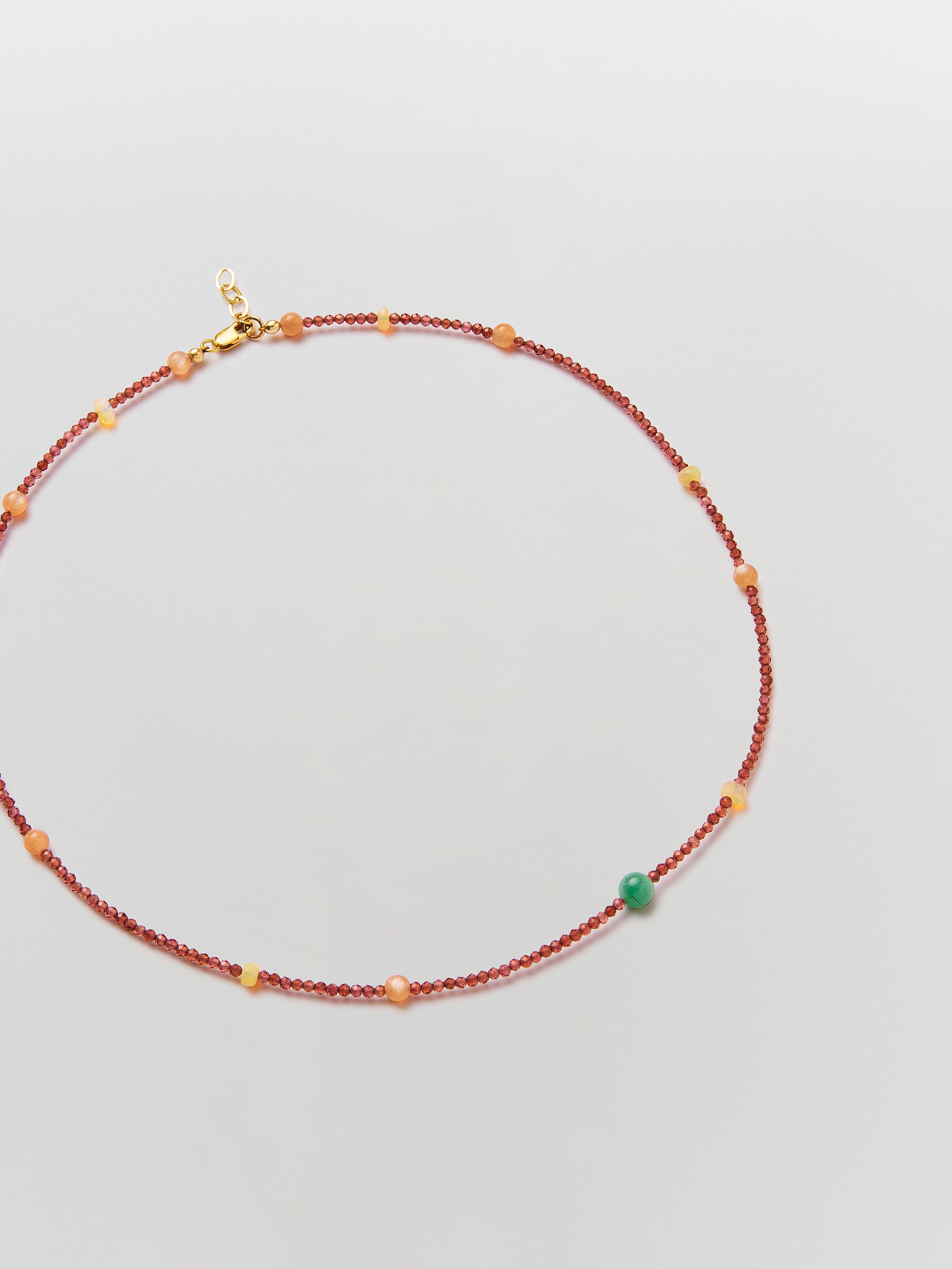 pigna red garnet necklace