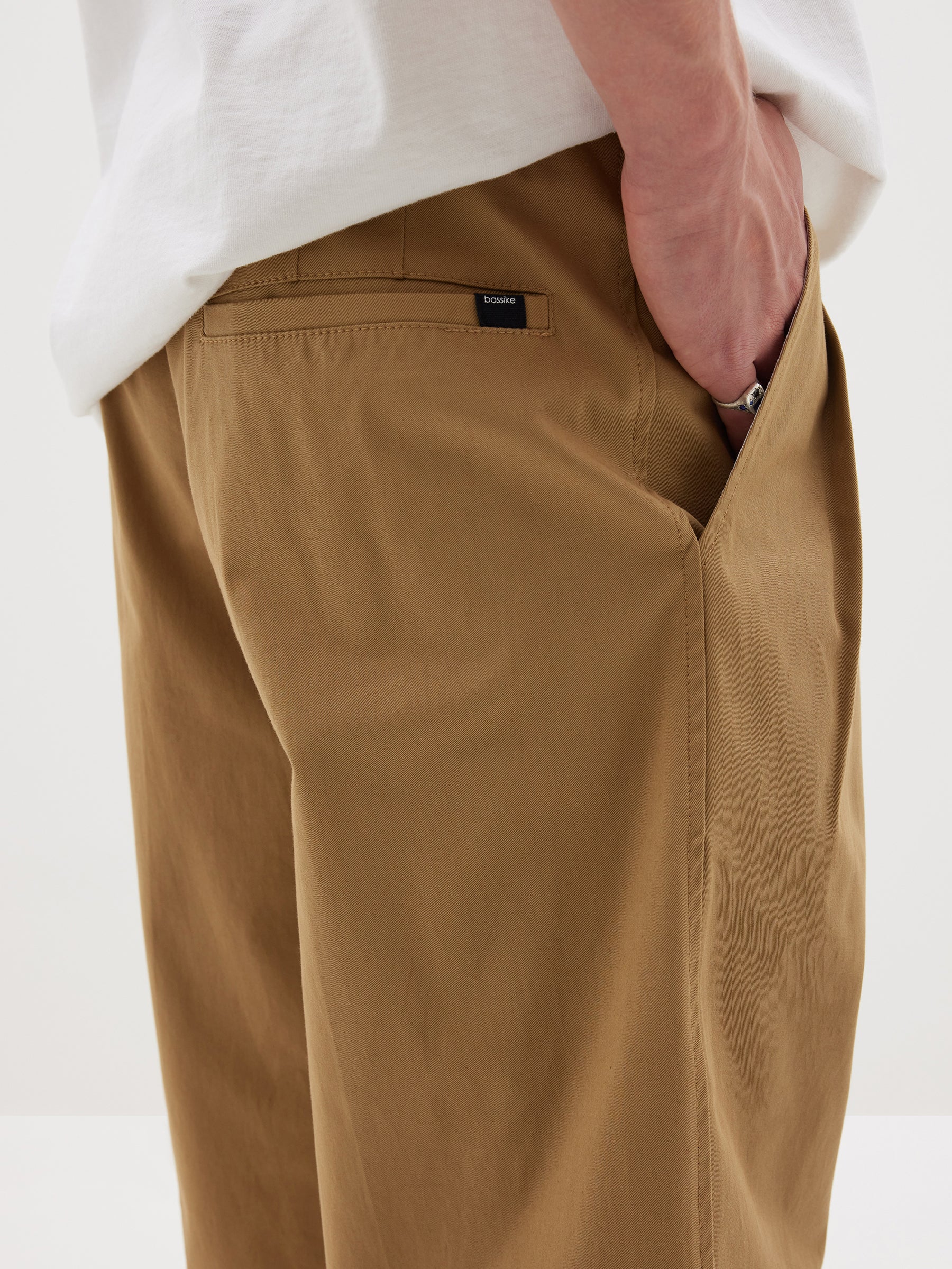 pleat front slouch chino