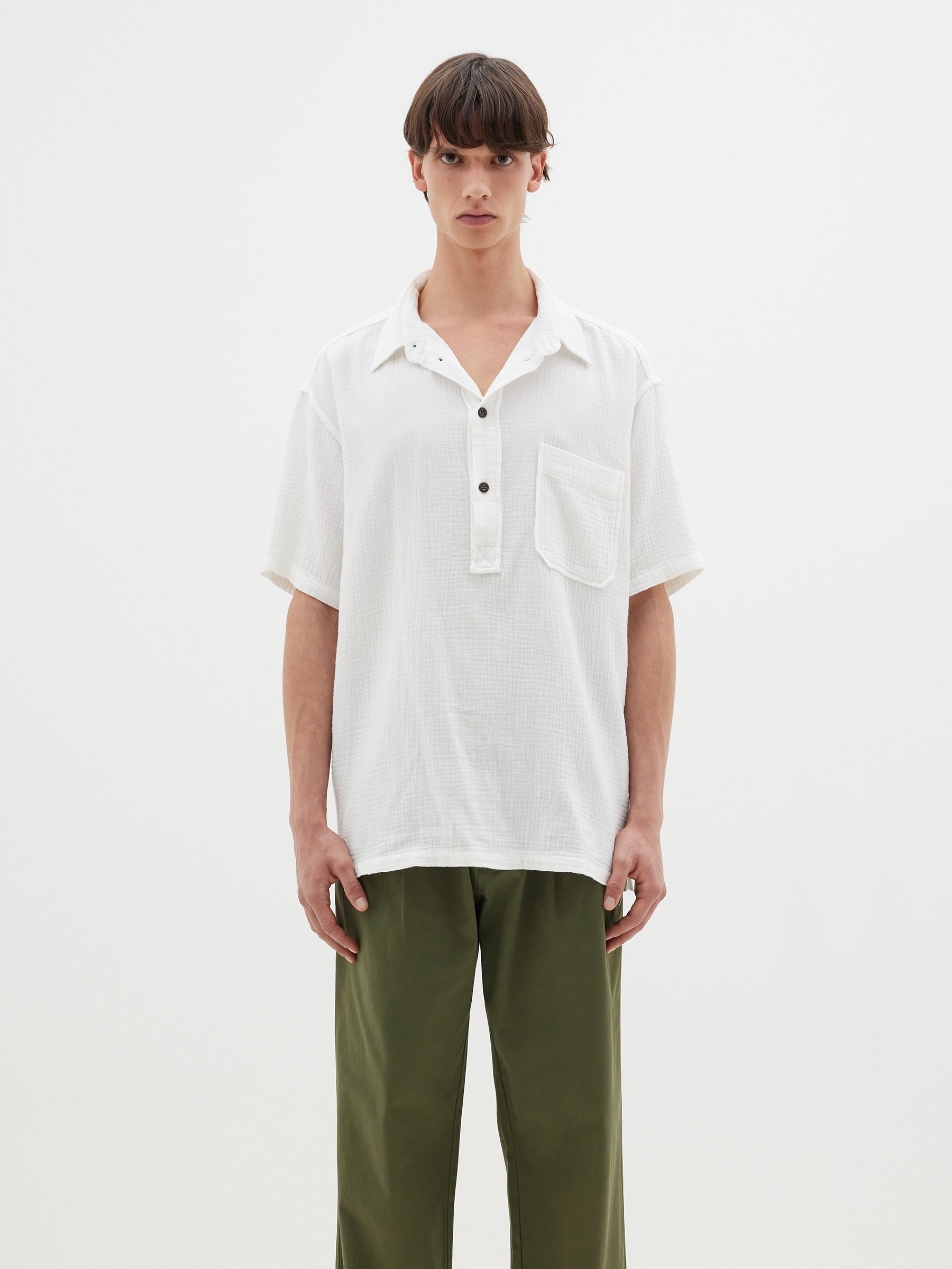 gauze throw on shirt