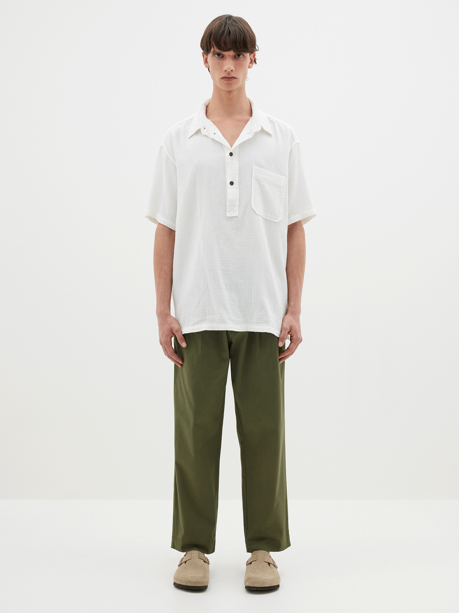 gauze throw on shirt