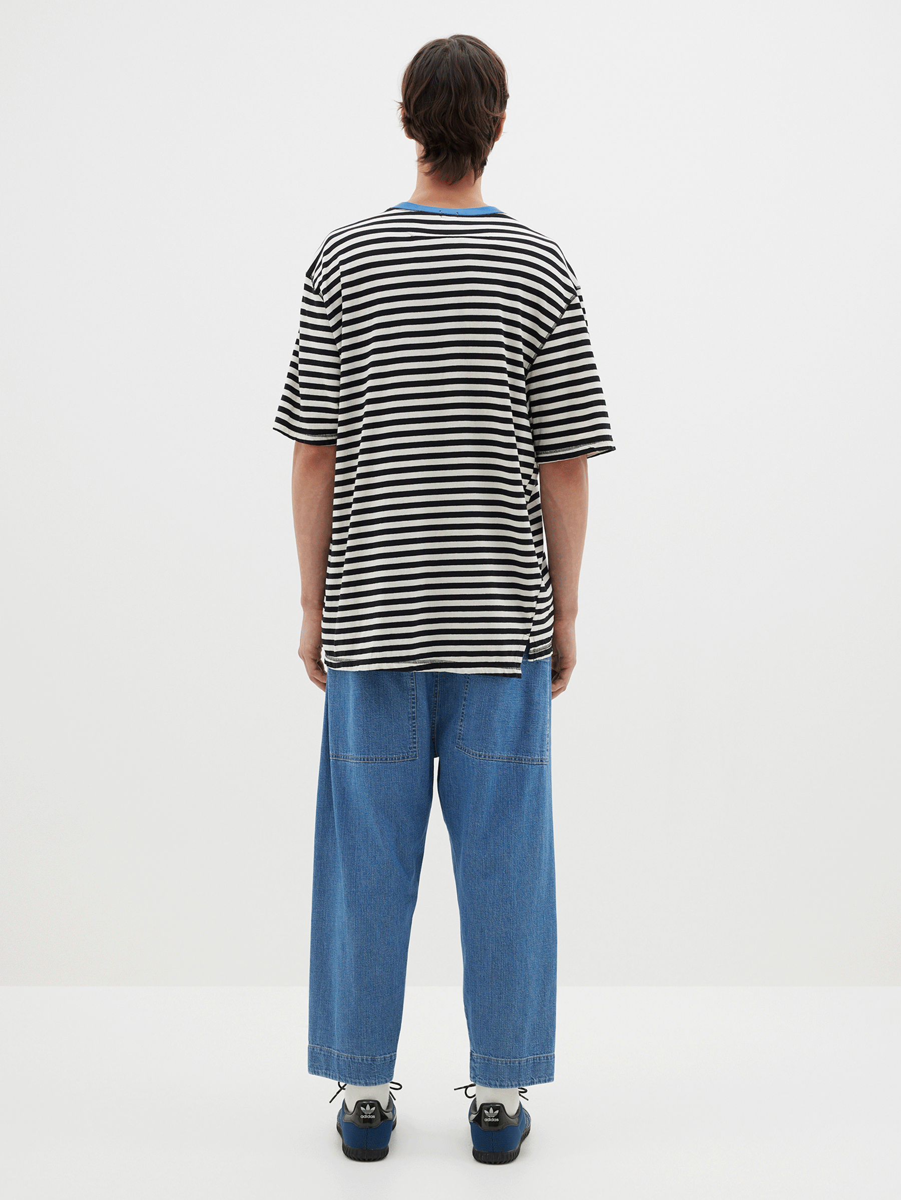 stripe slouch fit t.shirt