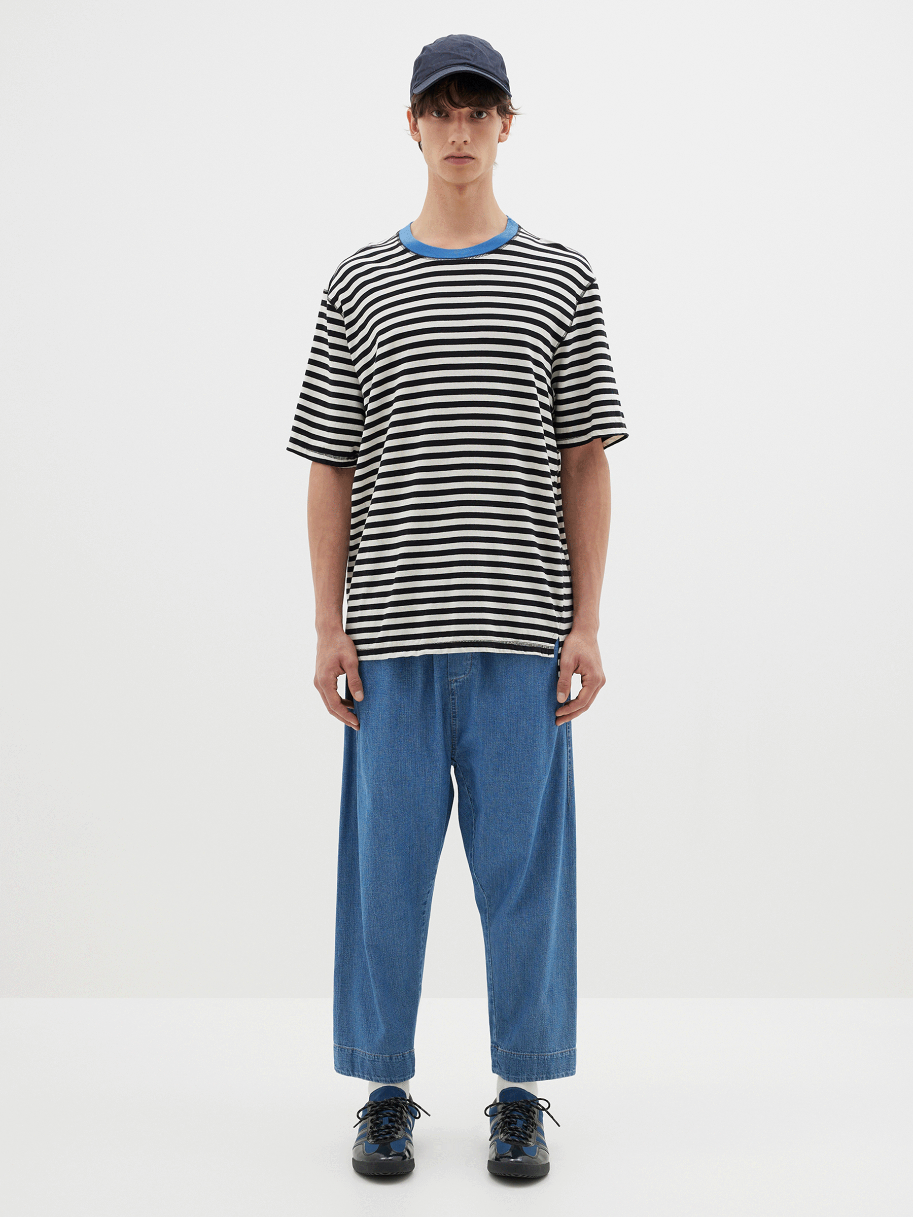 stripe slouch fit t.shirt