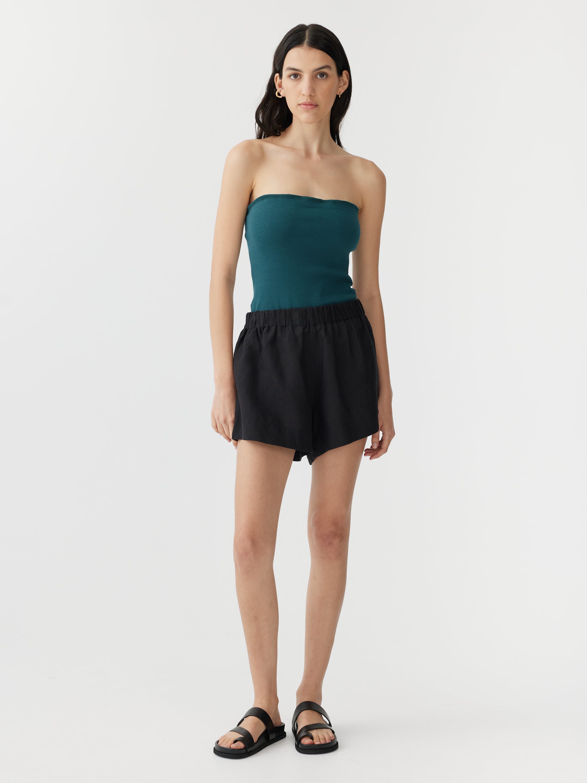 linen mini short