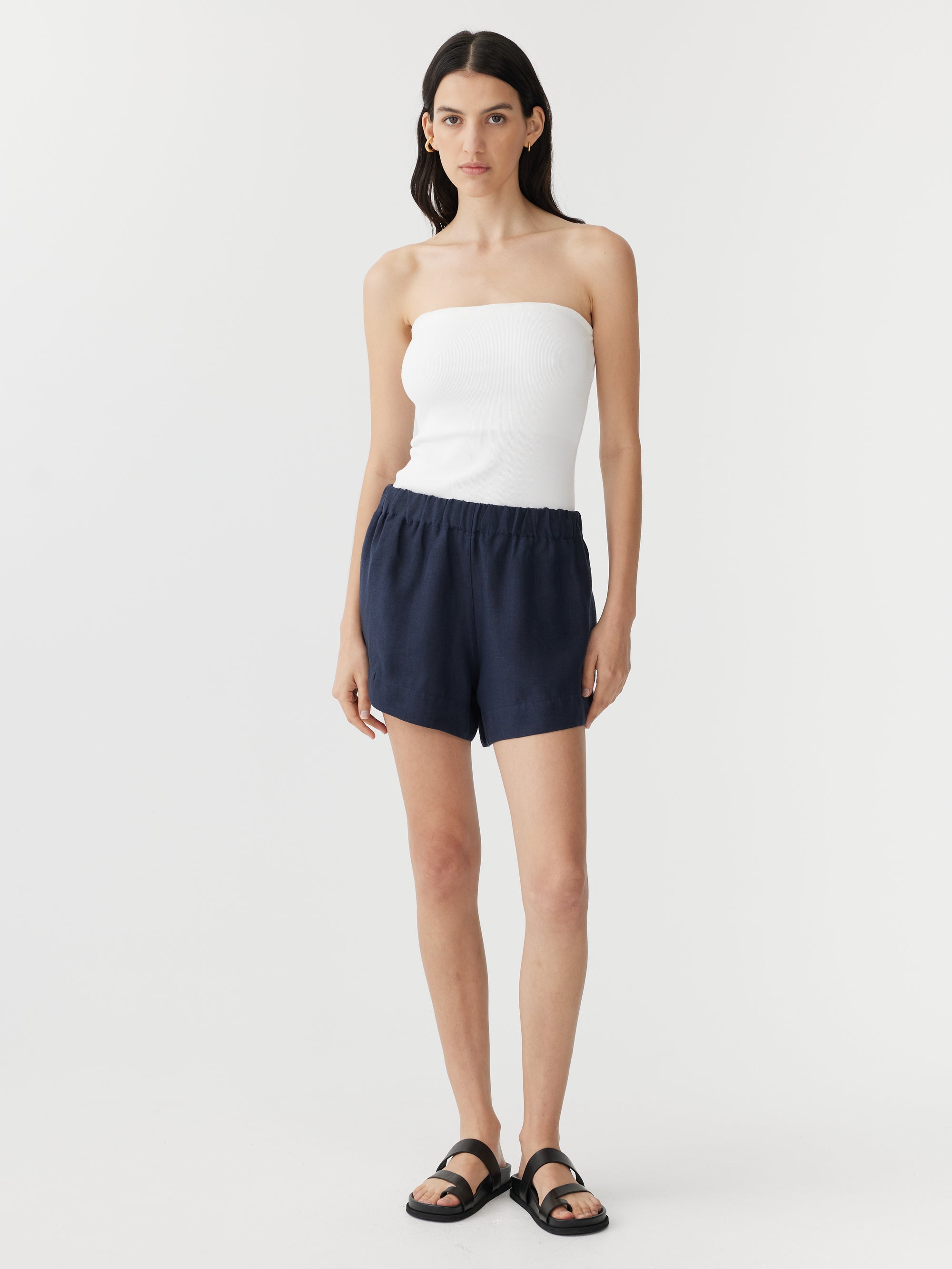 linen mini short