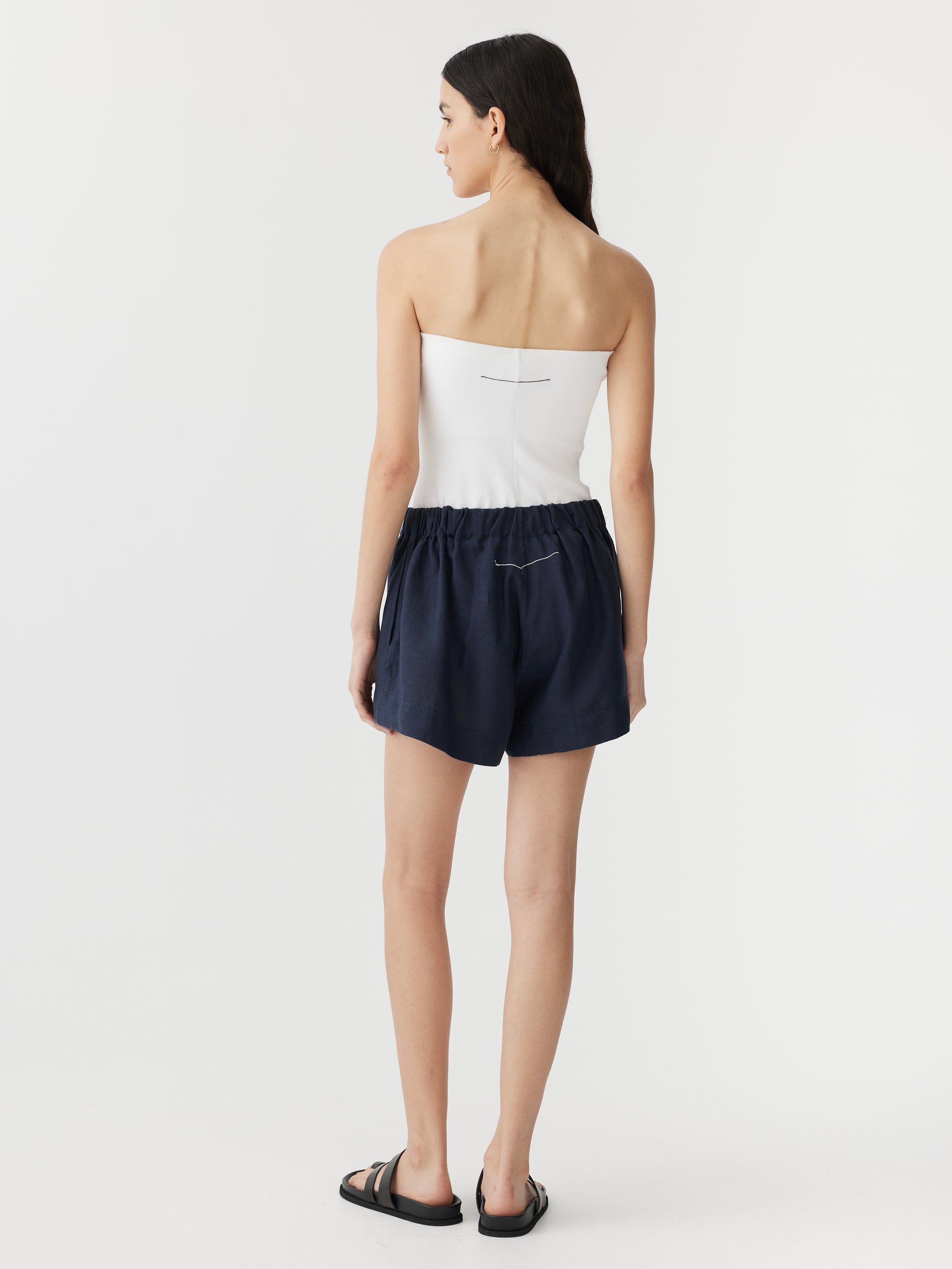 linen mini short