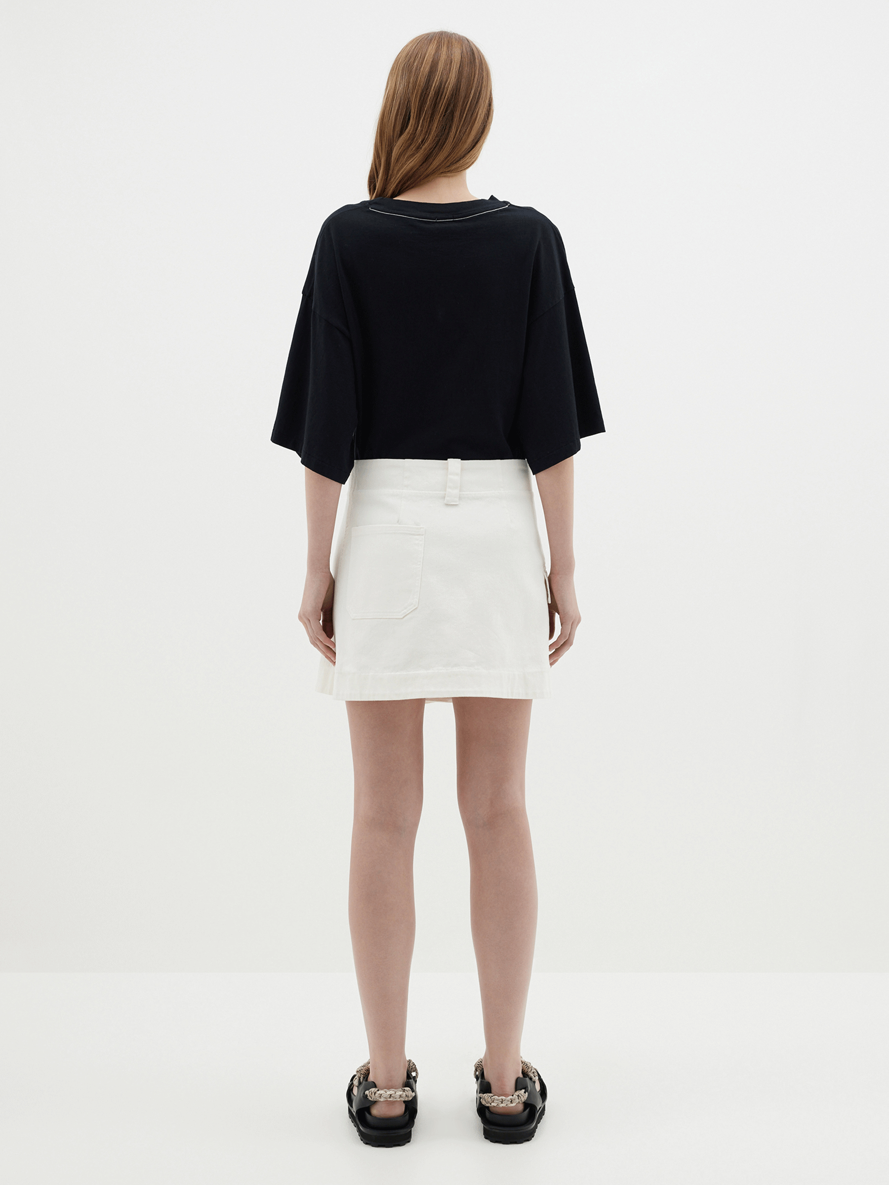 cotton twill wrap mini