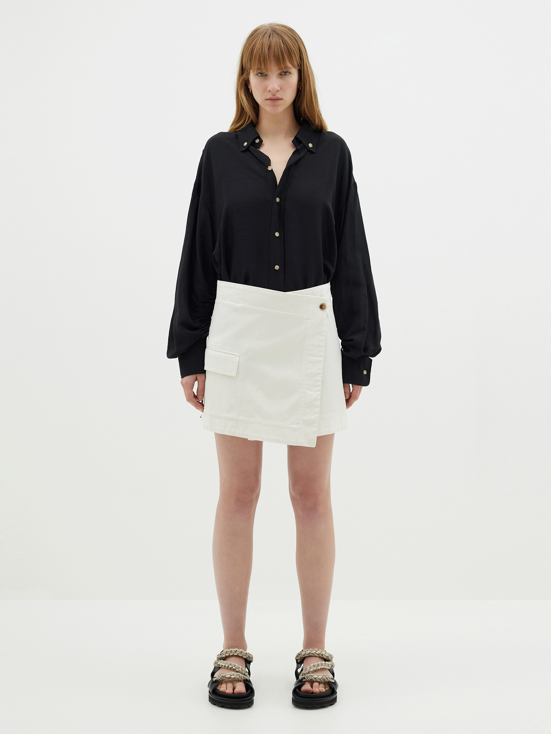 viscose linen weekend shirt