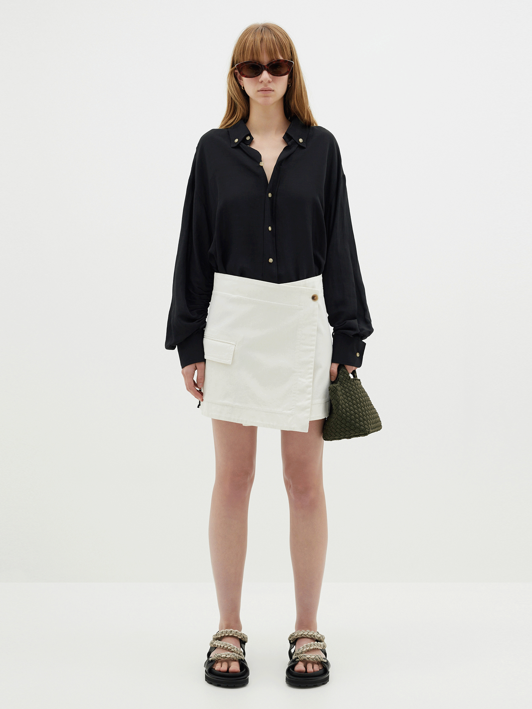 viscose linen weekend shirt