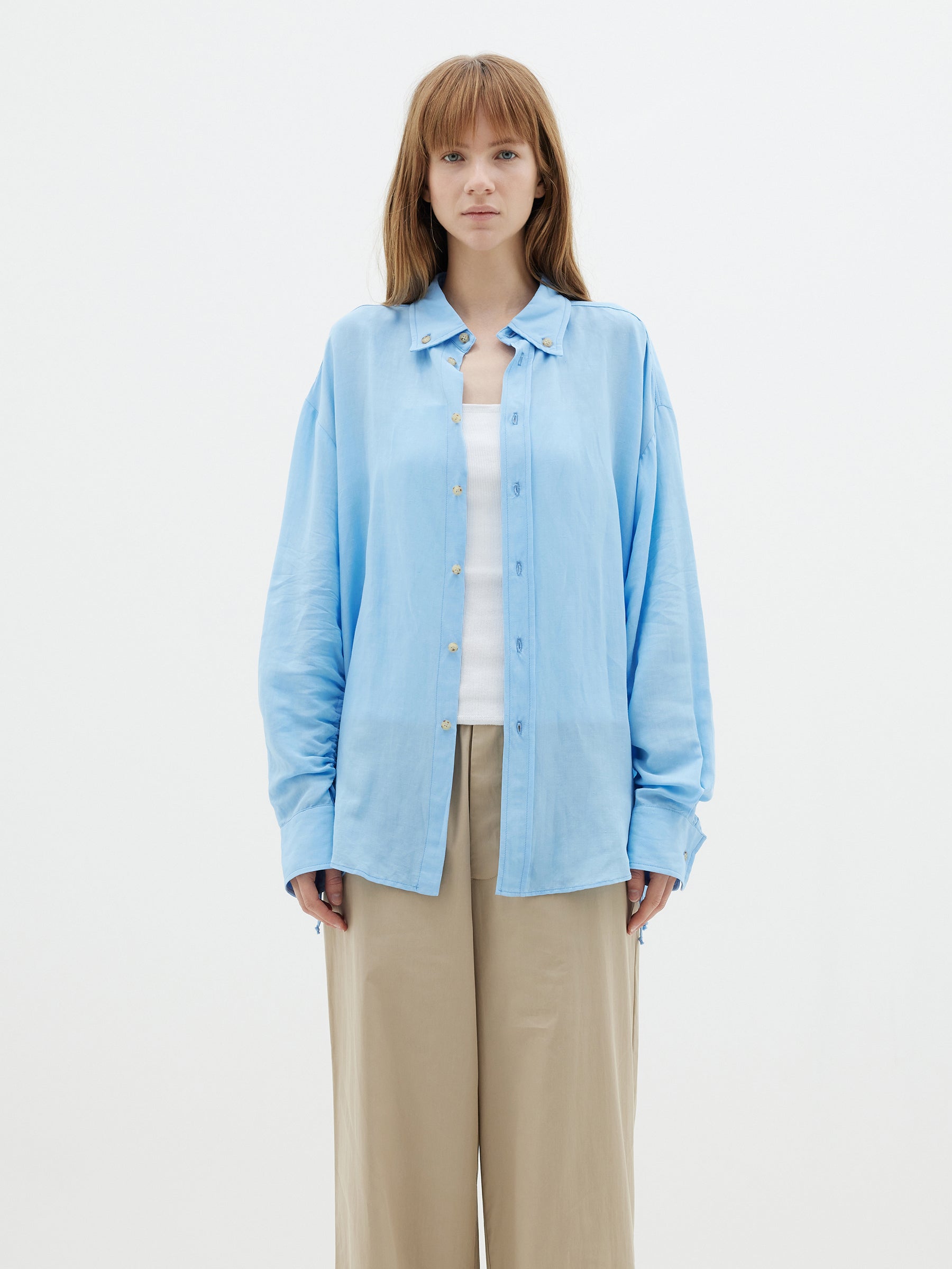 viscose linen weekend shirt