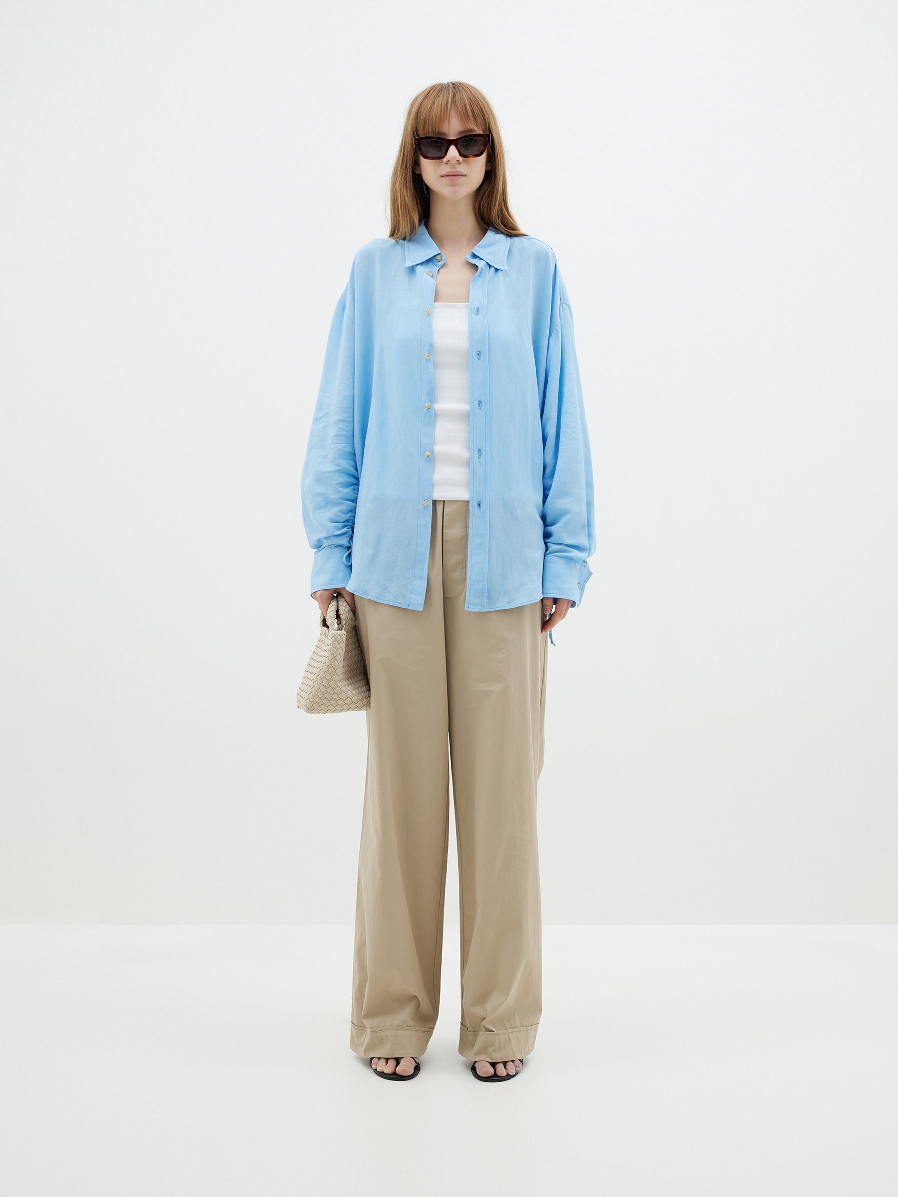 viscose linen weekend shirt