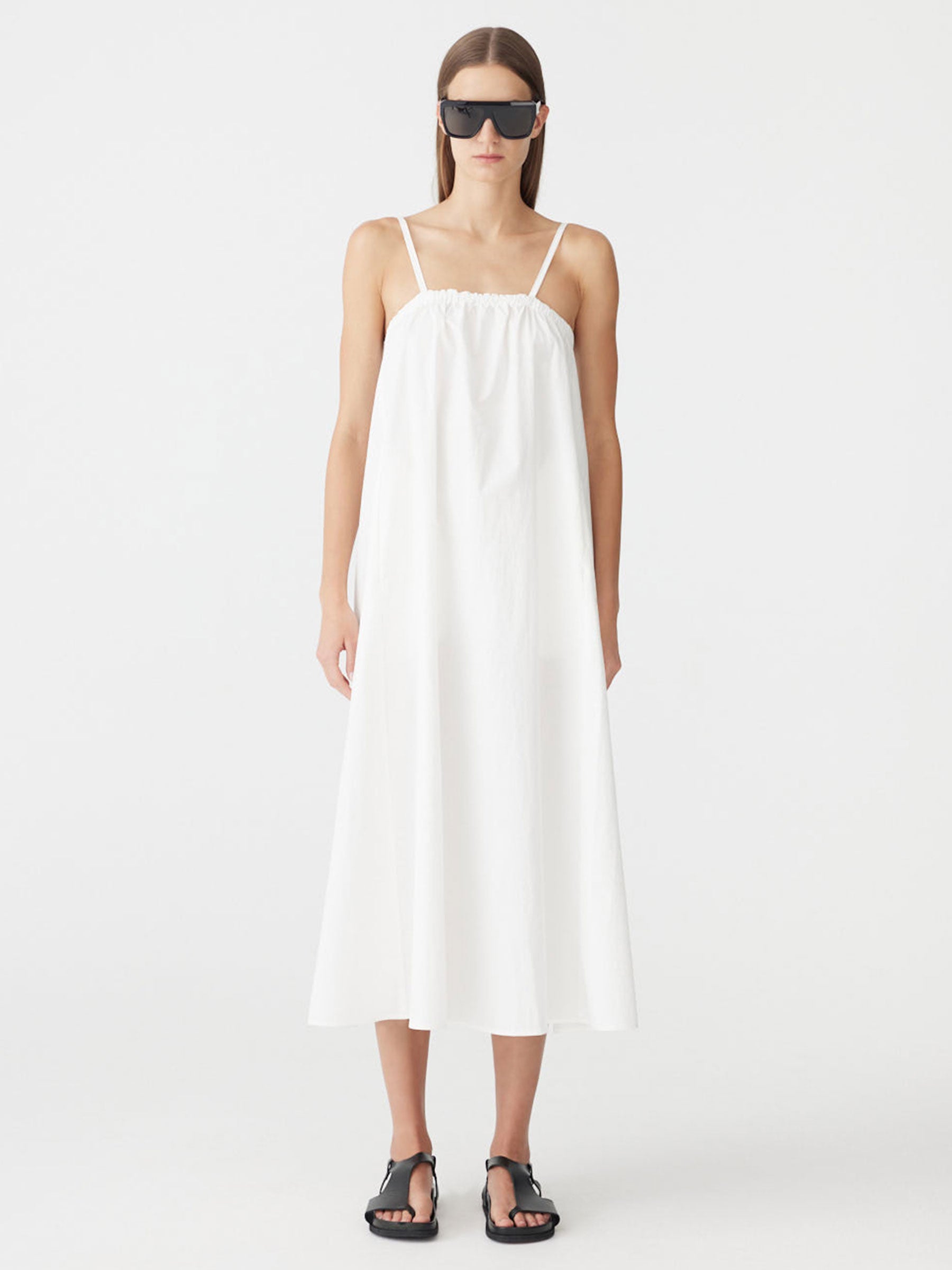 Crushed Cotton Parachute Dress – BASSIKE
