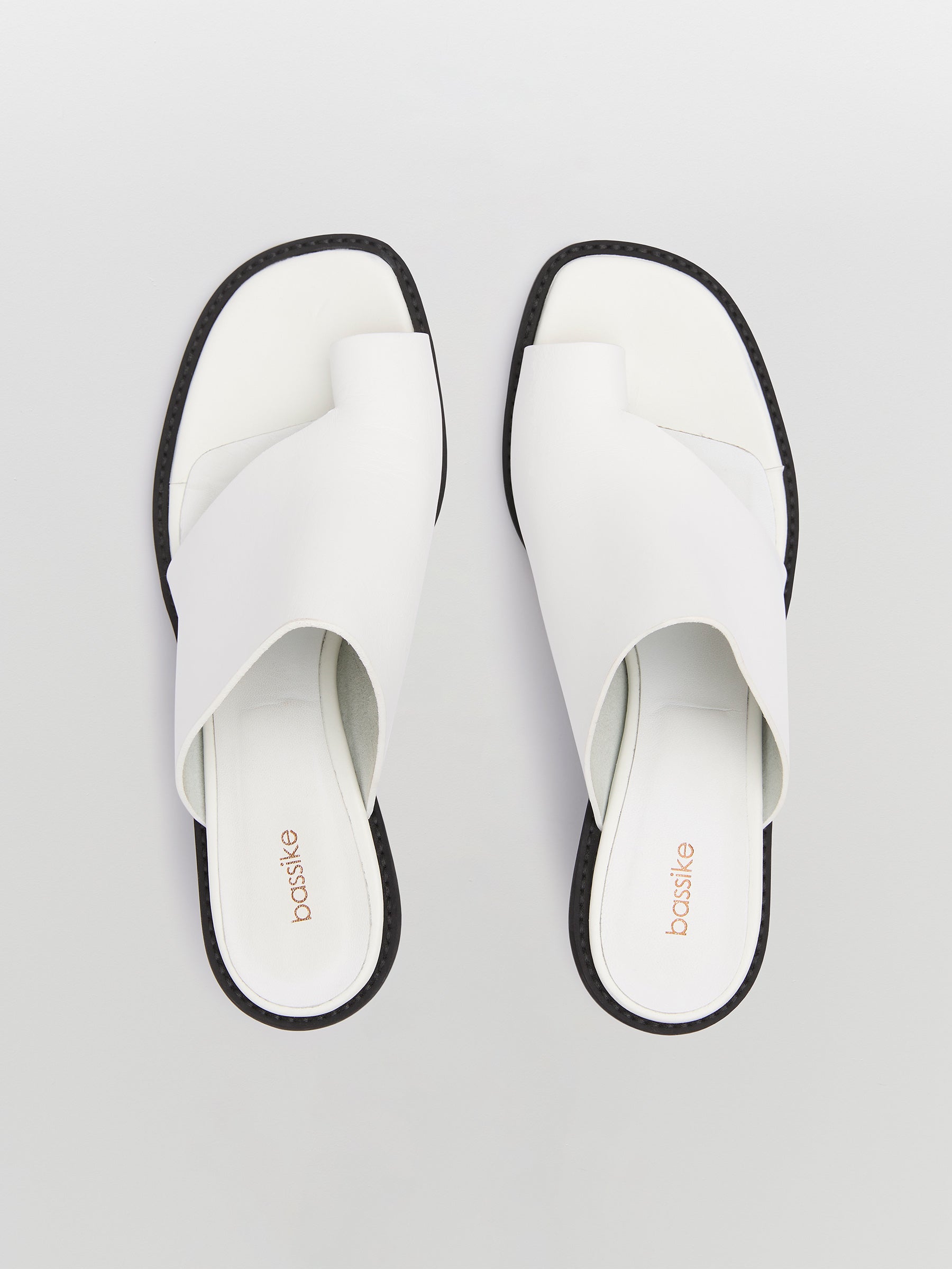 raw leather mule