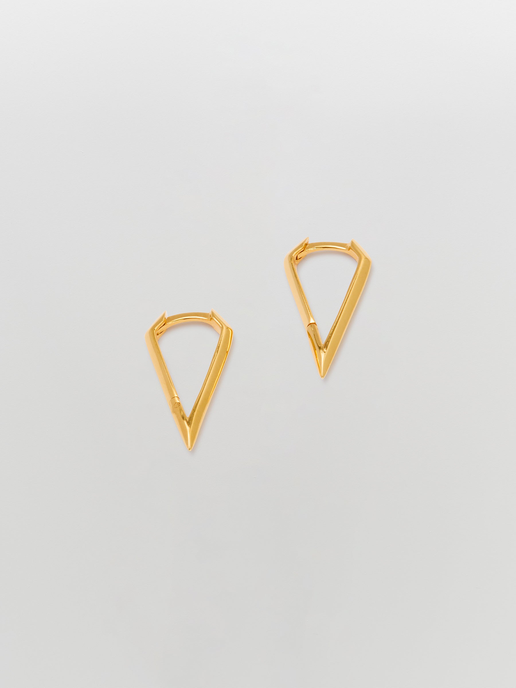 sener besim spear earrings gold