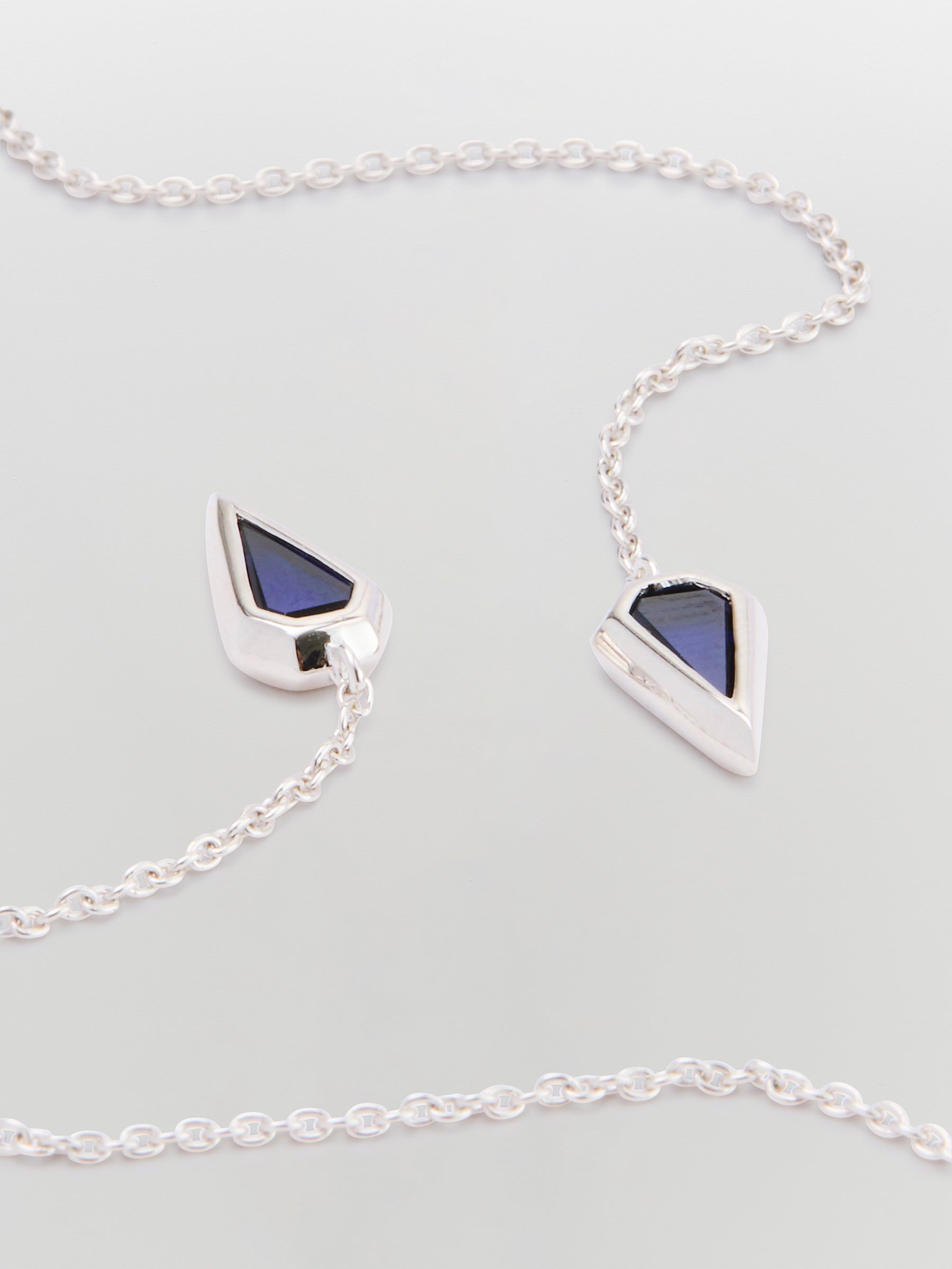 sener besim spear gem thread earrings
