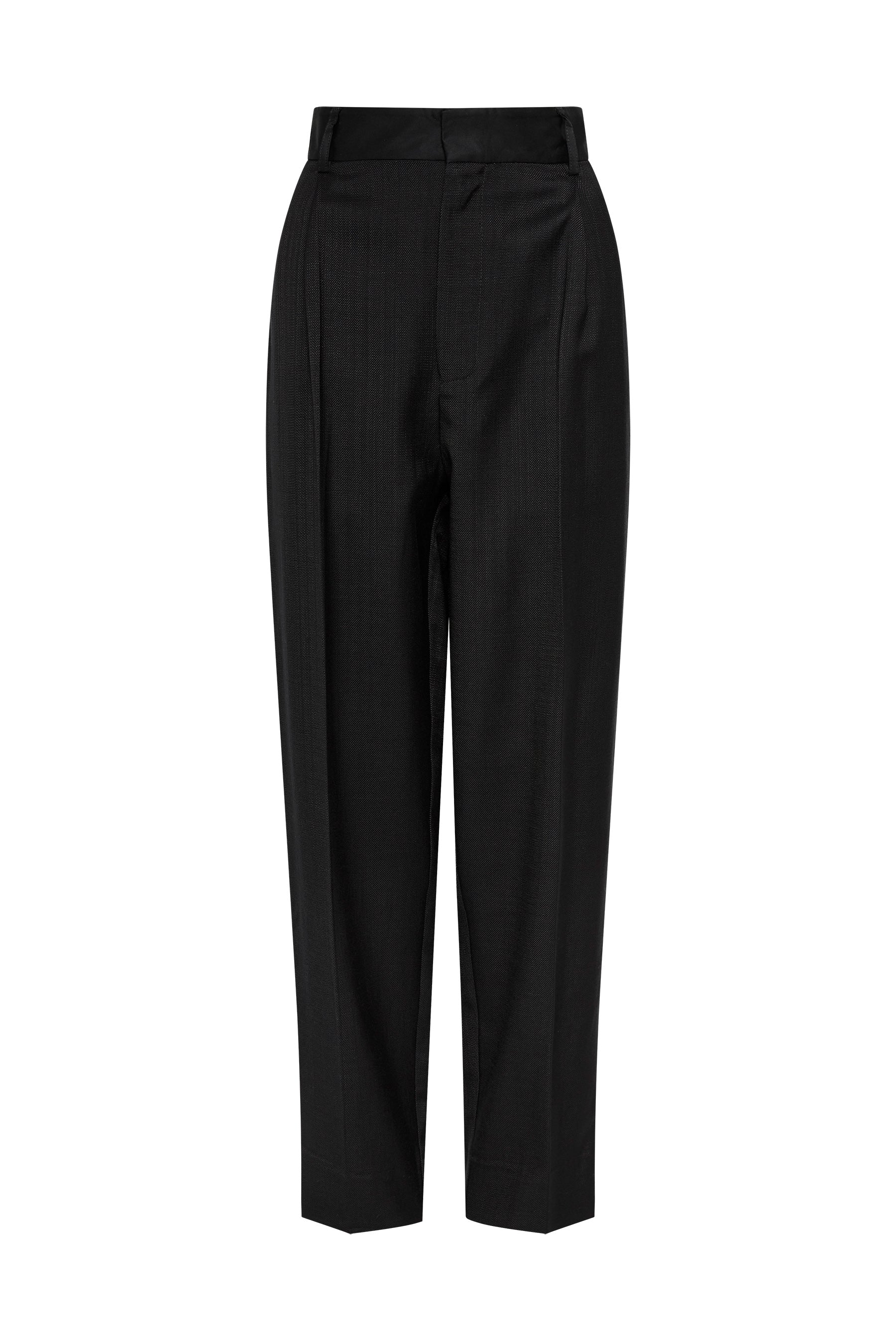 viscose crepe pleated pant