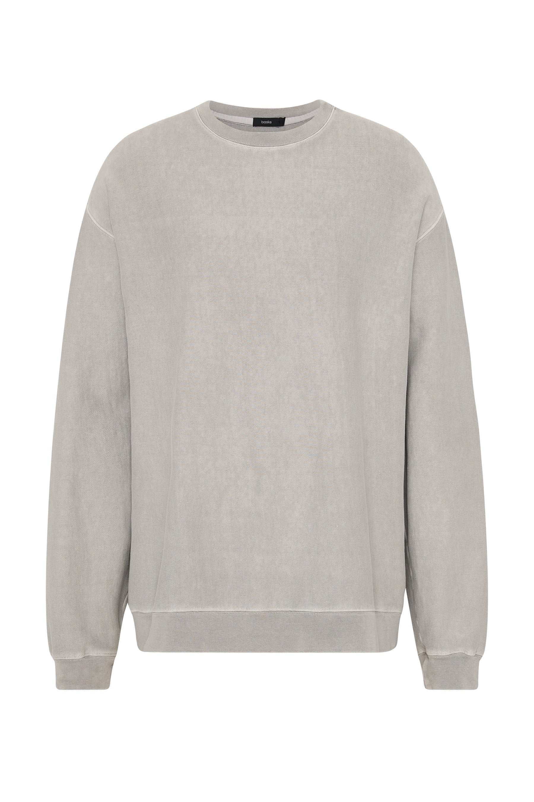pigment dyed fleece crew sweat