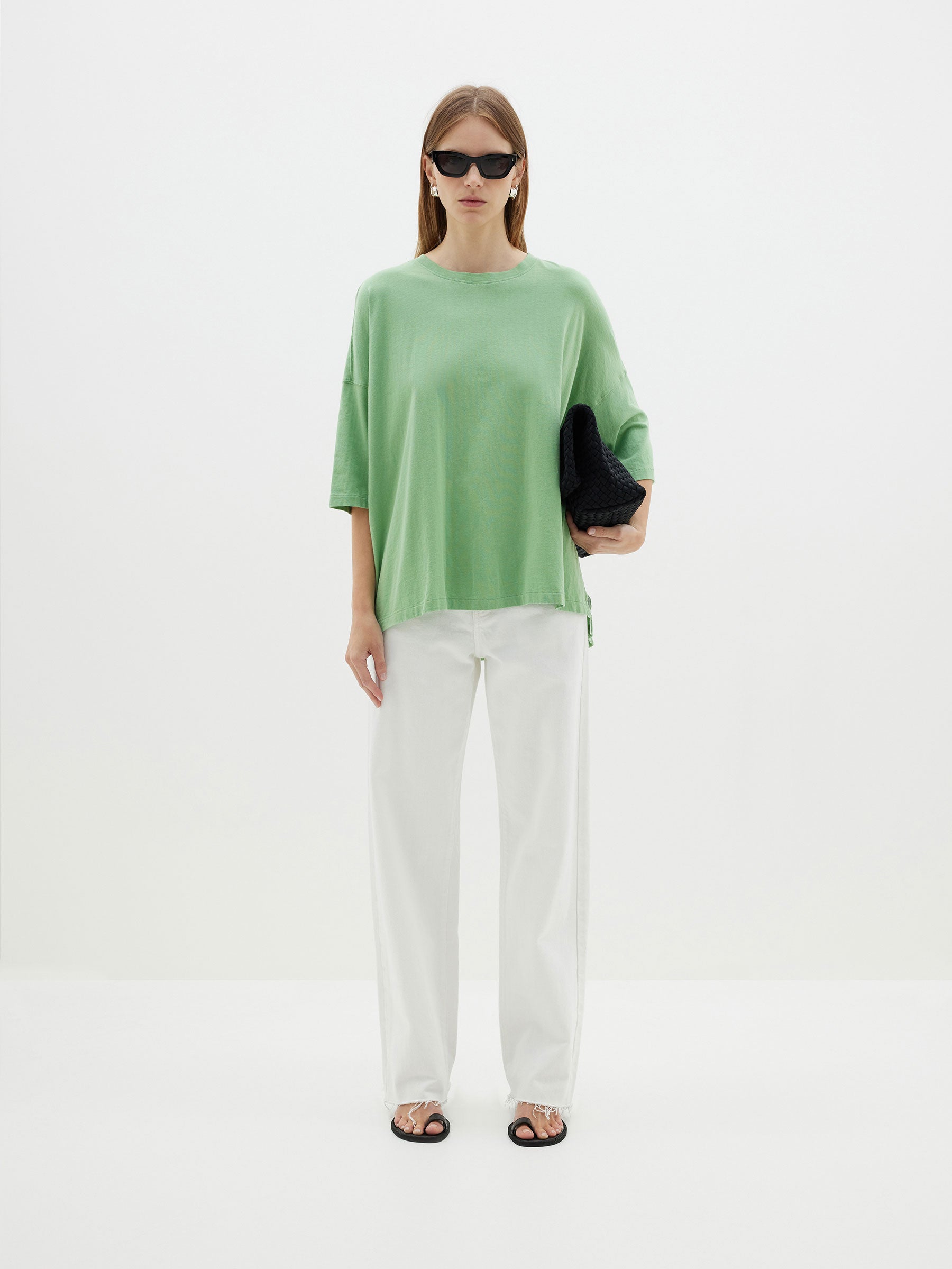 slouch side step short sleeve t.shirt