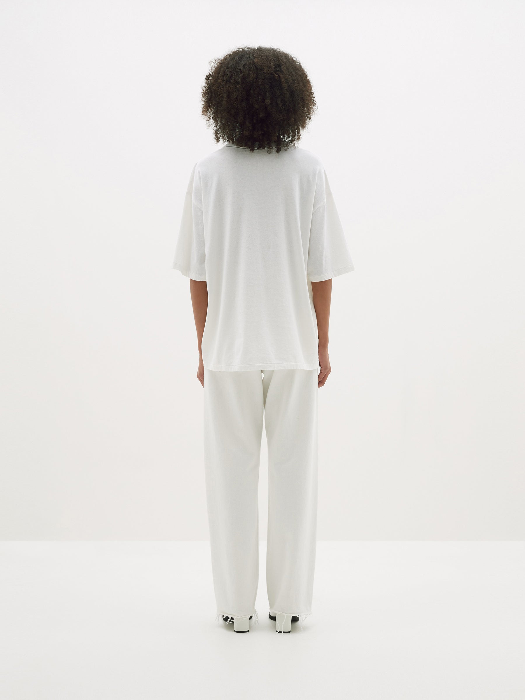 slouch dot print short sleeve t.shirt