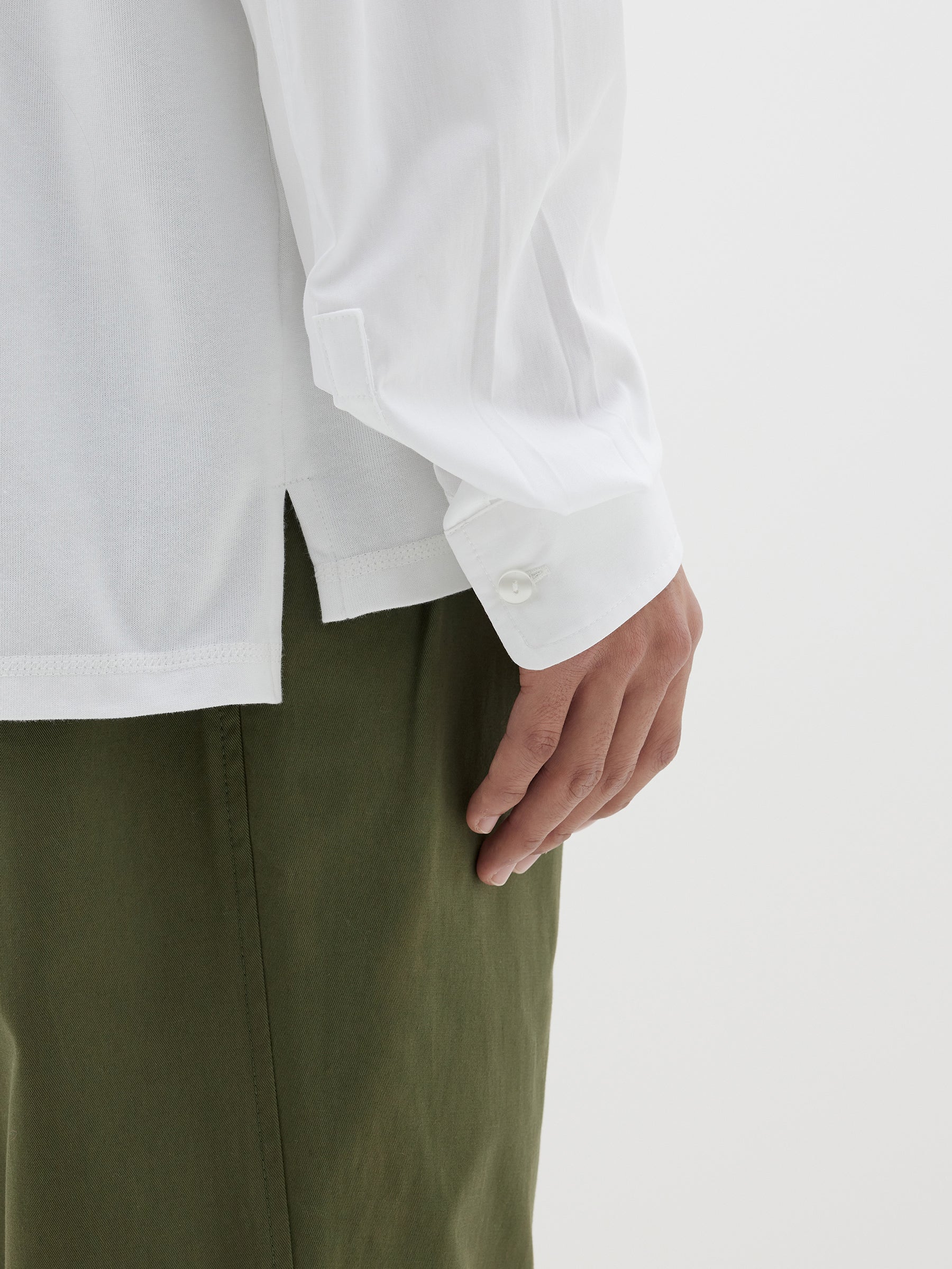 contrast sleeve t.shirt