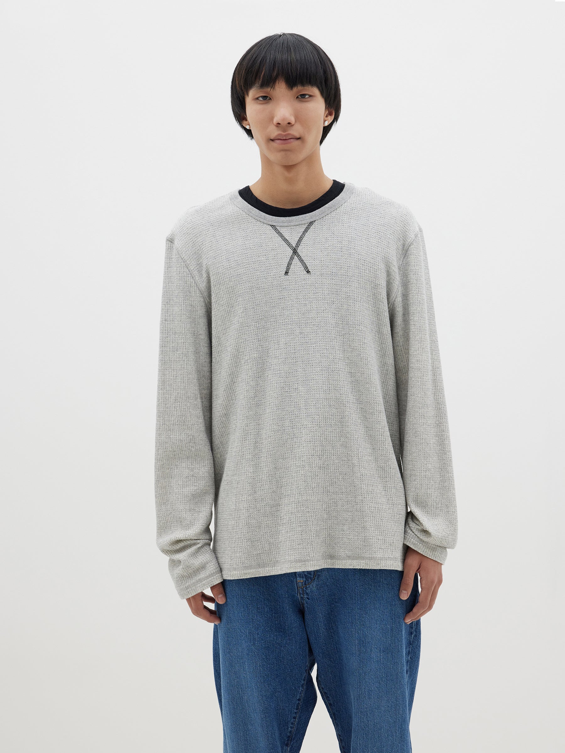 regular waffle long sleeve t.shirt