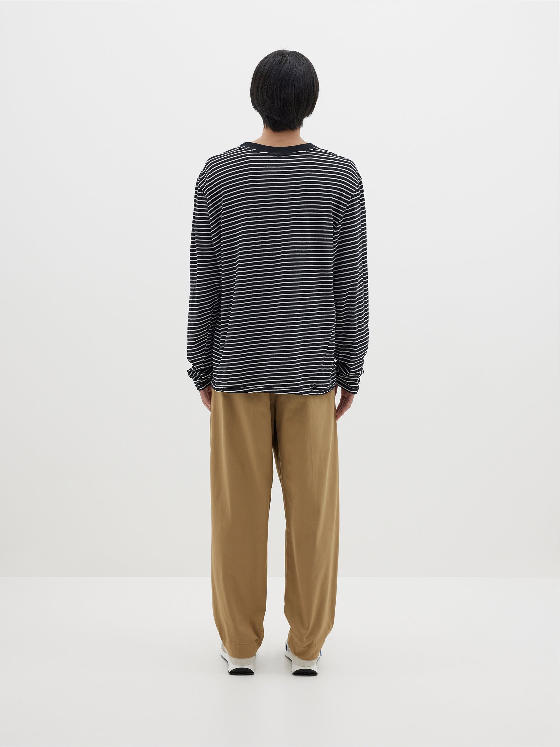 stripe regular fit long sleeve t.shirt