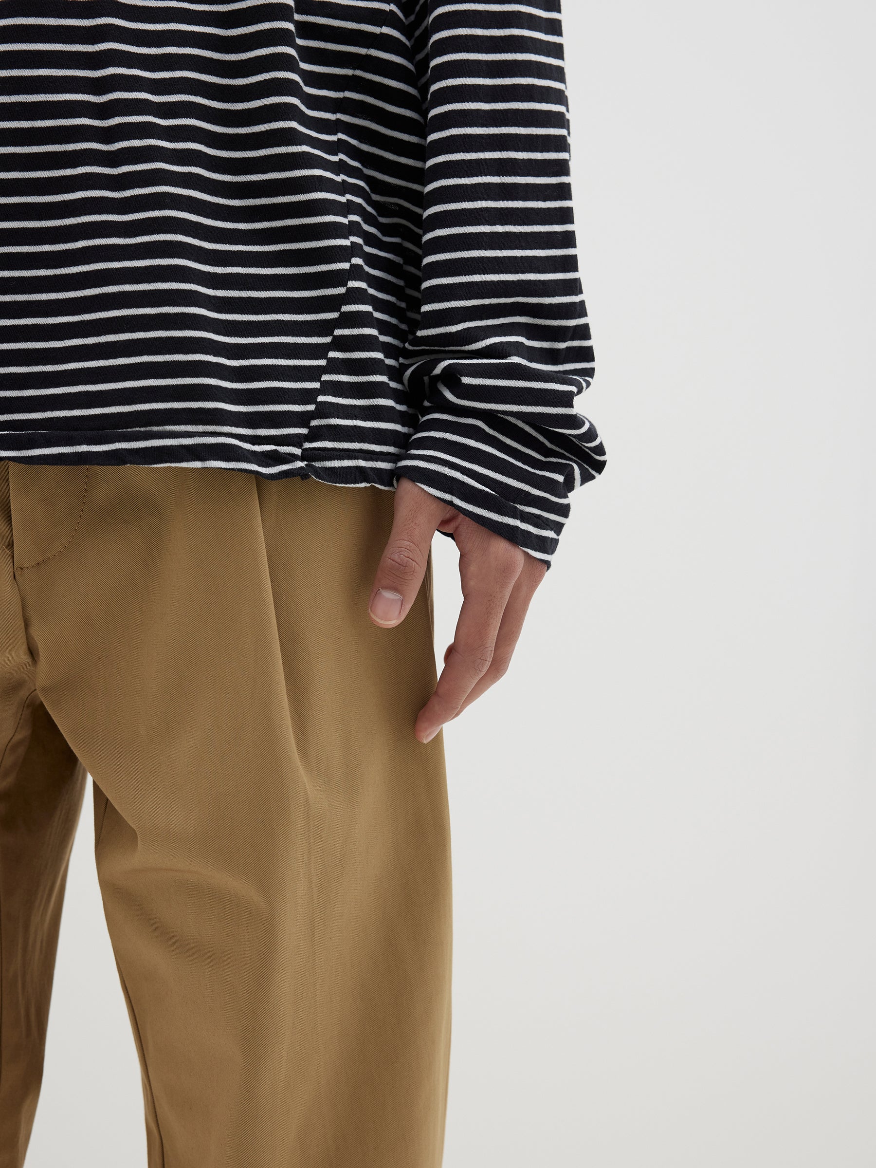 stripe regular fit long sleeve t.shirt