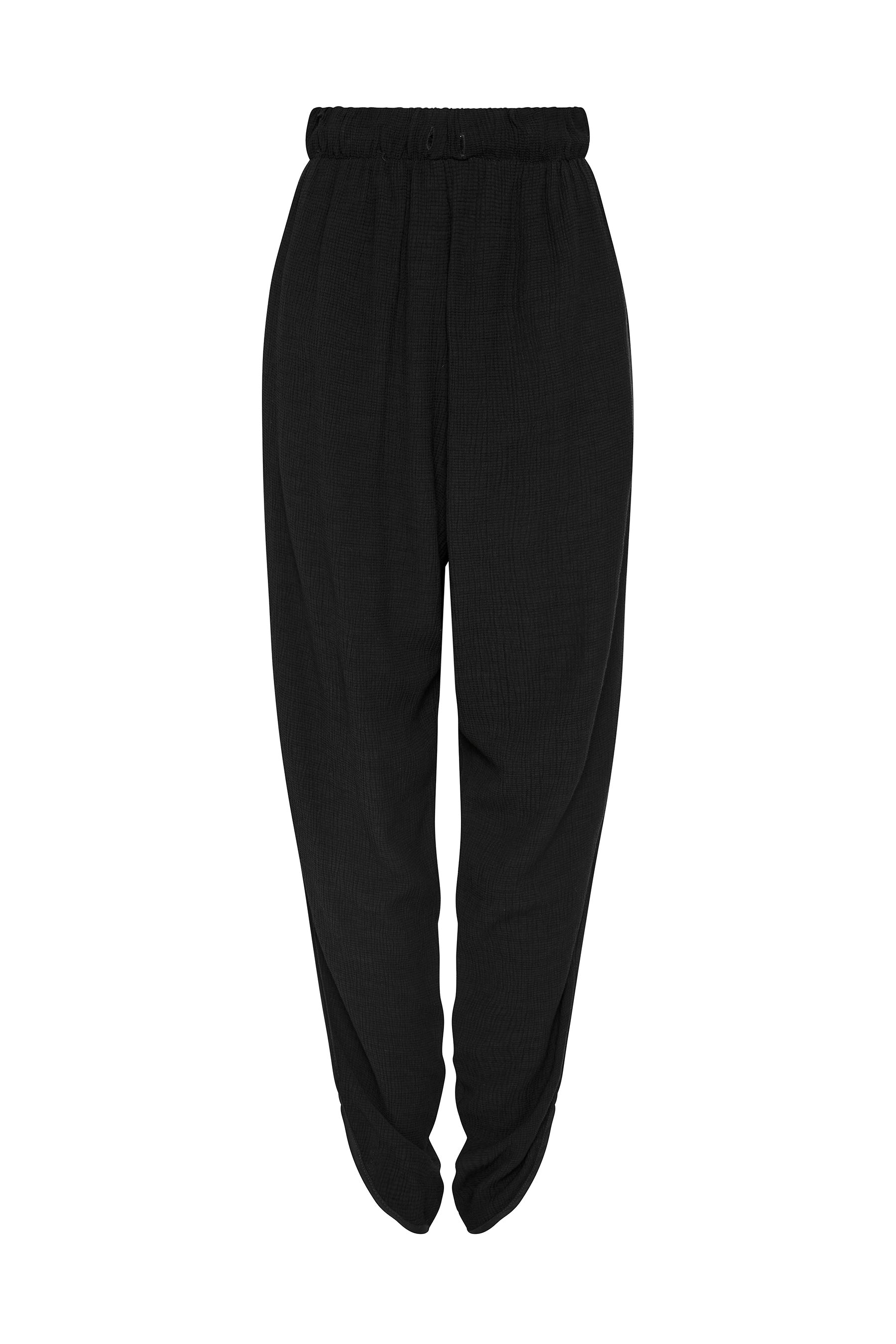 textured crepe pull on pant