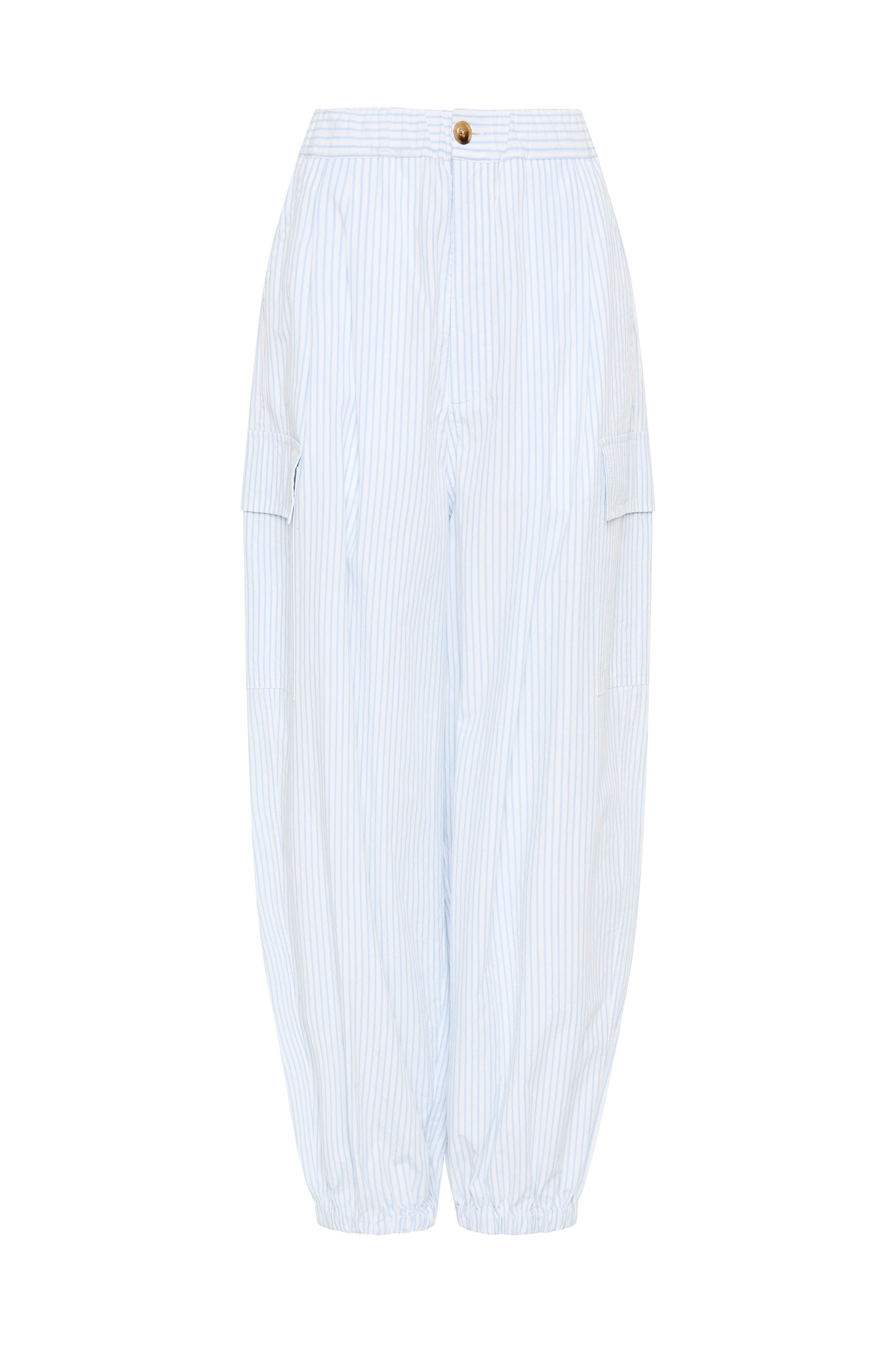tumble washed stripe pant